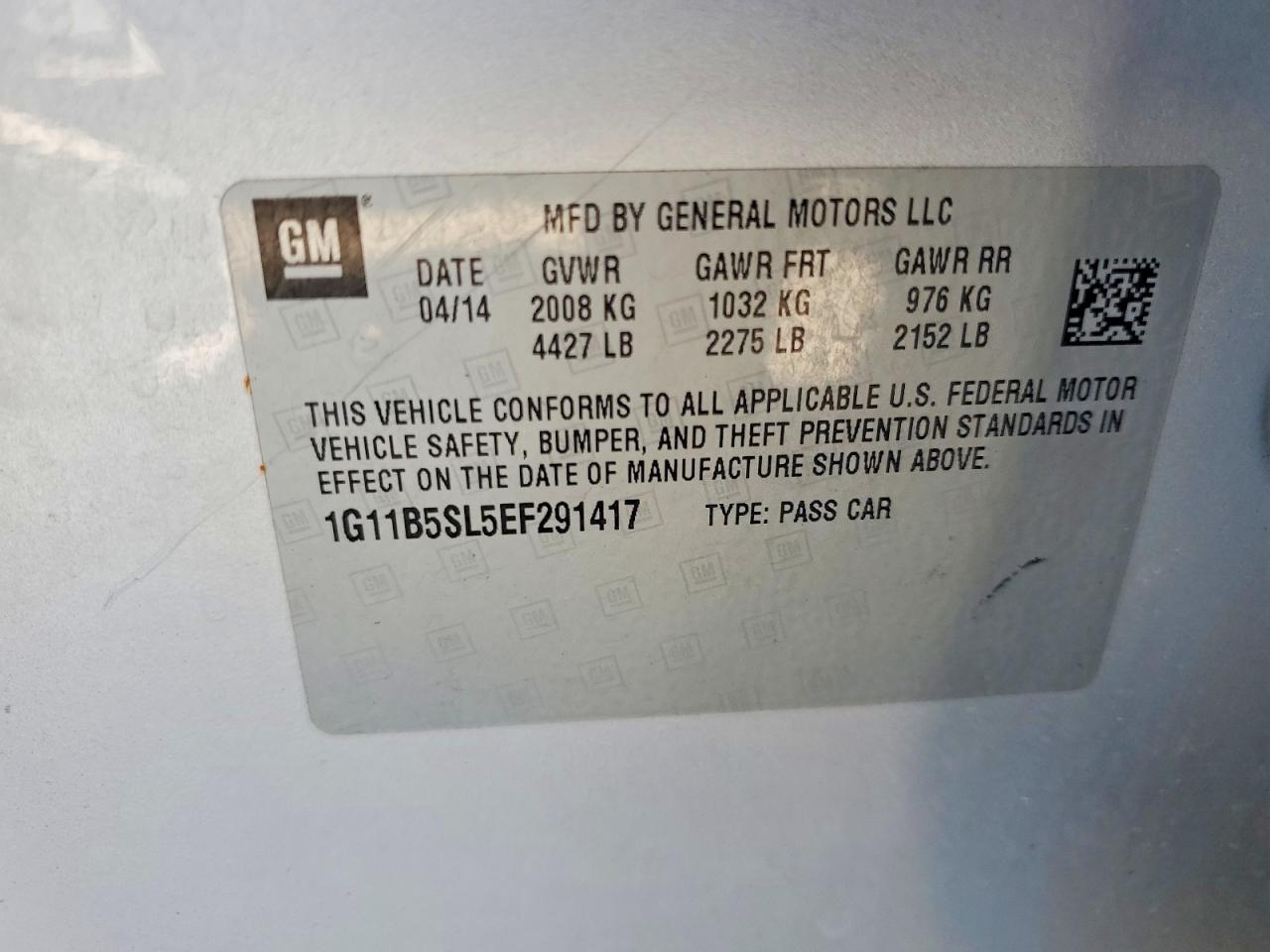 2014 Chevrolet Malibu Ls Серебряный vin: 1G11B5SL5EF291417