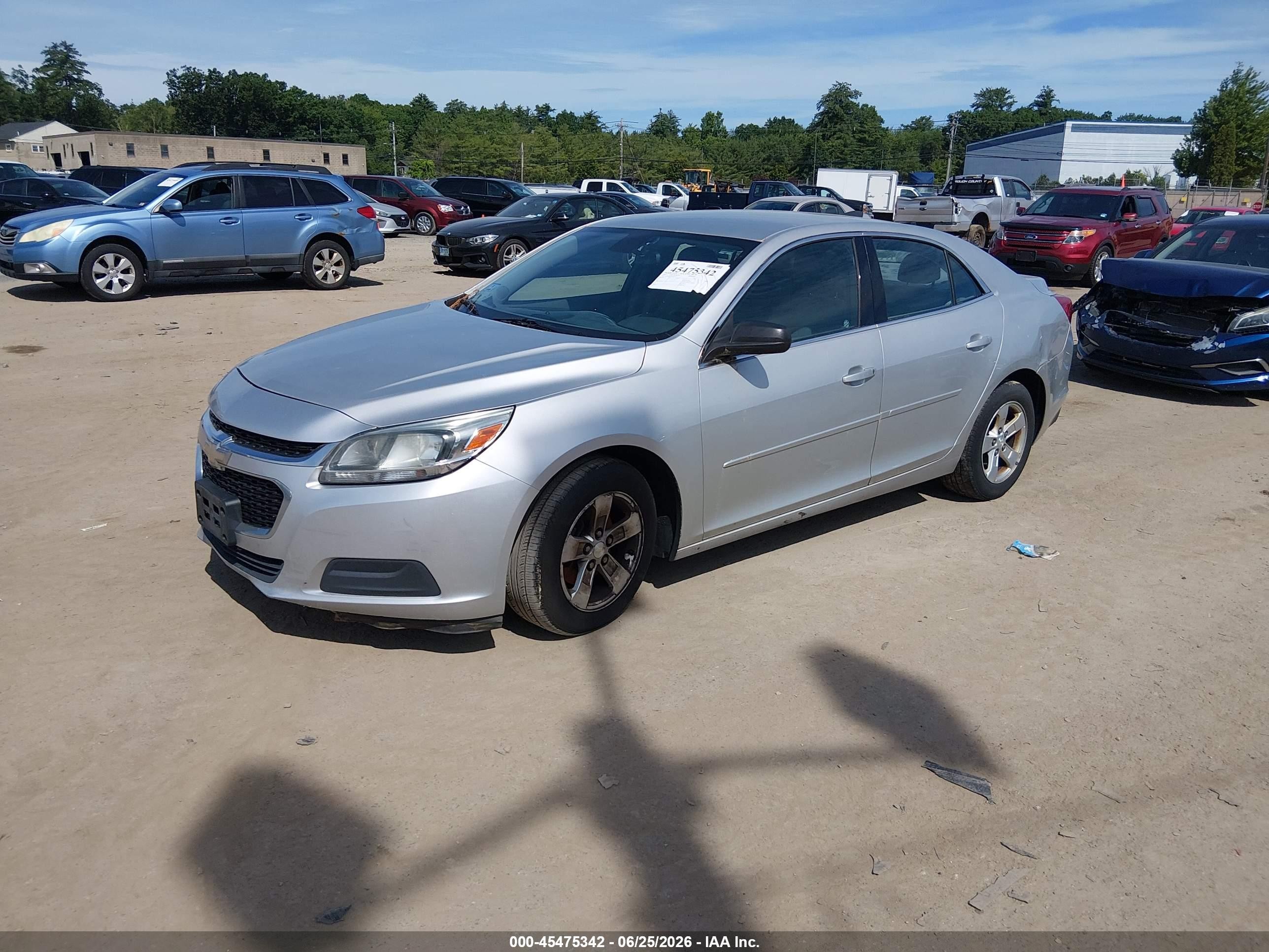 2015 Chevrolet Malibu Ls Silver vin: 1G11B5SL5FF187513