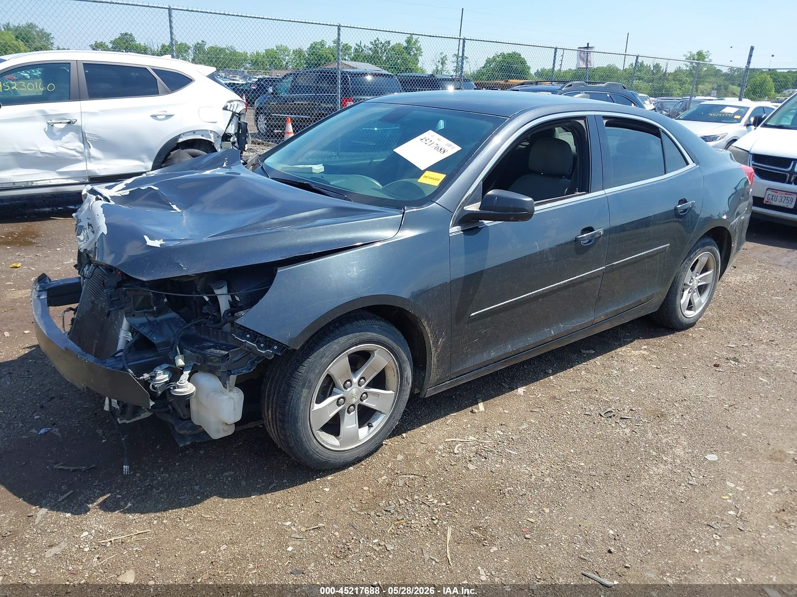 2015 Chevrolet Malibu Ls Gray vin: 1G11B5SL5FF229520