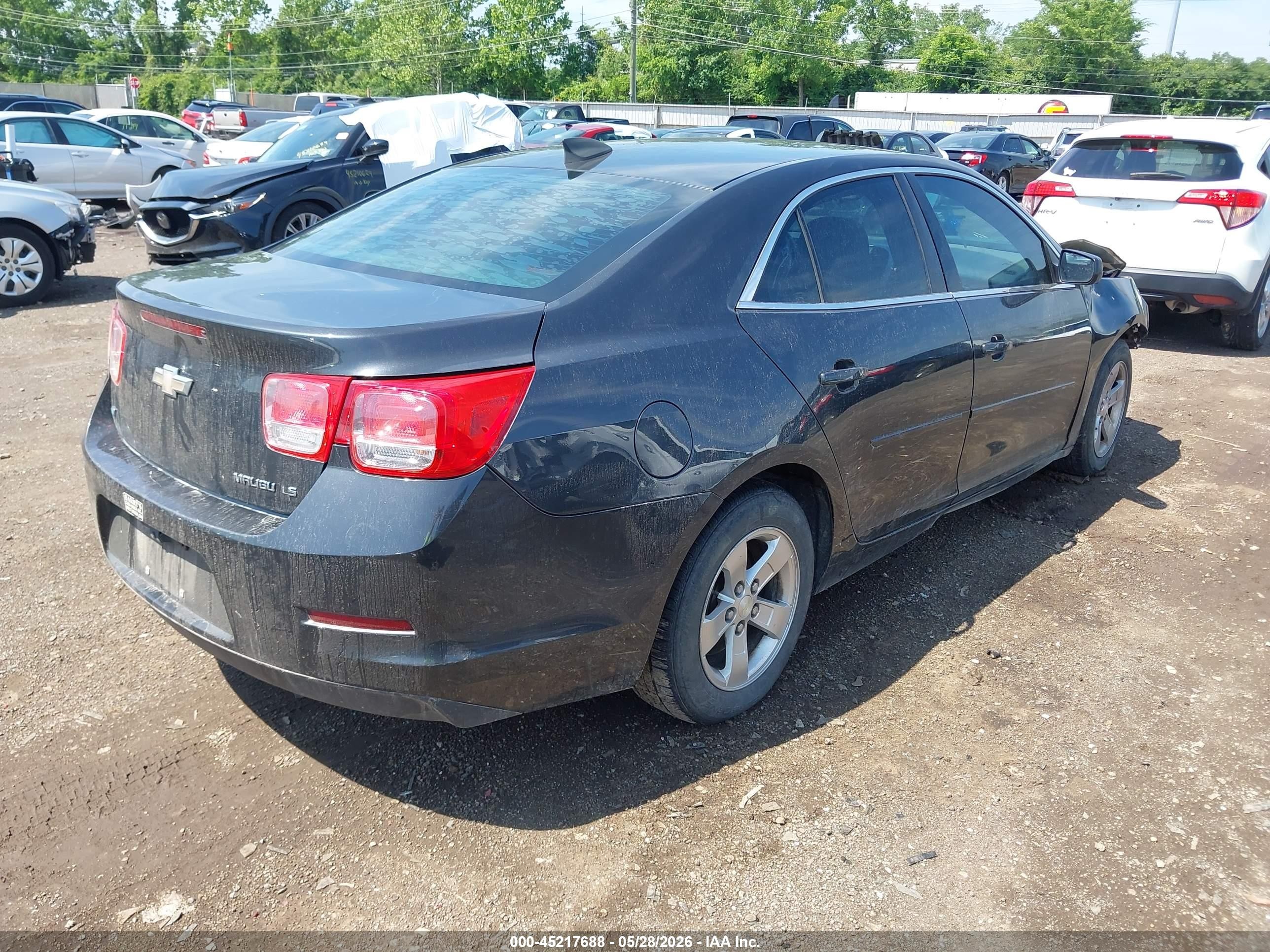 2015 Chevrolet Malibu Ls Gray vin: 1G11B5SL5FF229520