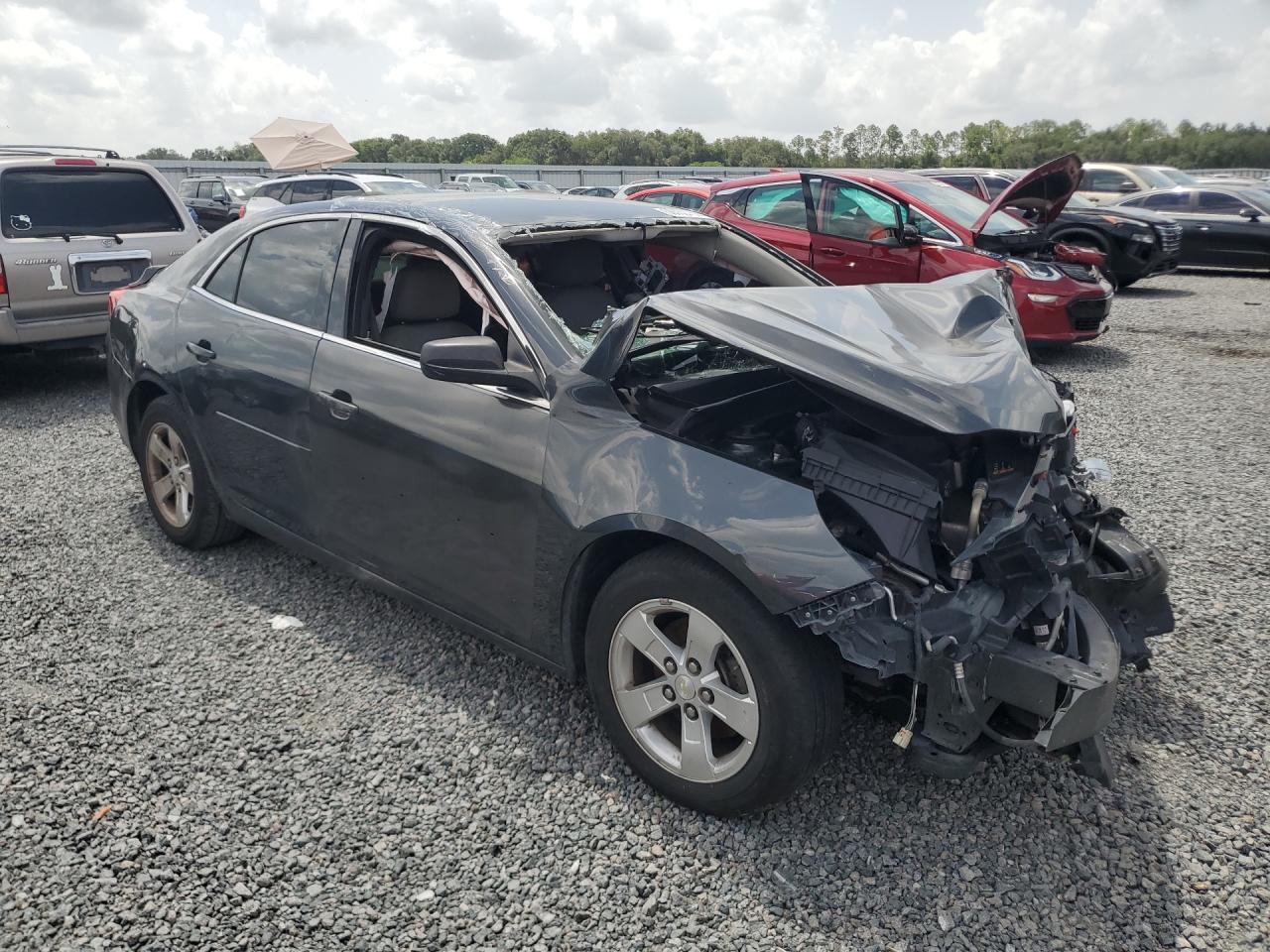 2015 Chevrolet Malibu Ls Charcoal vin: 1G11B5SL5FF285716