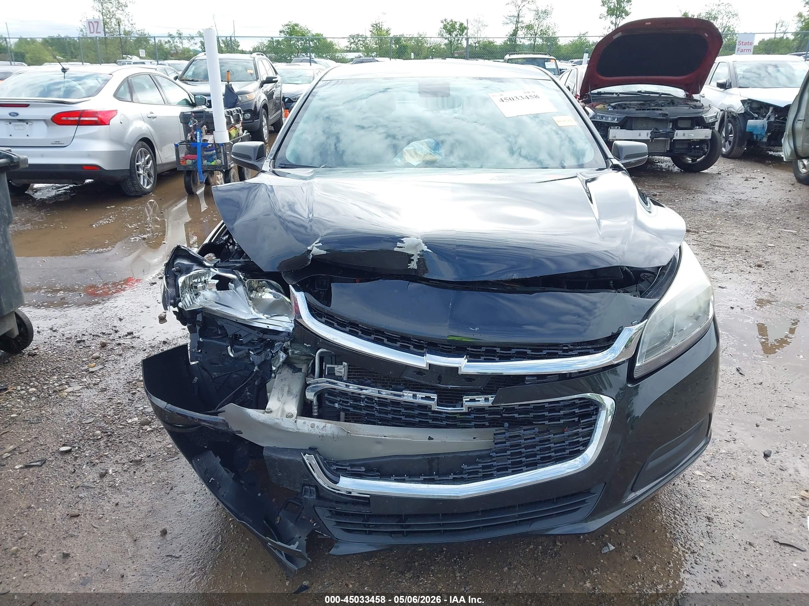 2015 Chevrolet Malibu Ls Gray vin: 1G11B5SL5FF341914