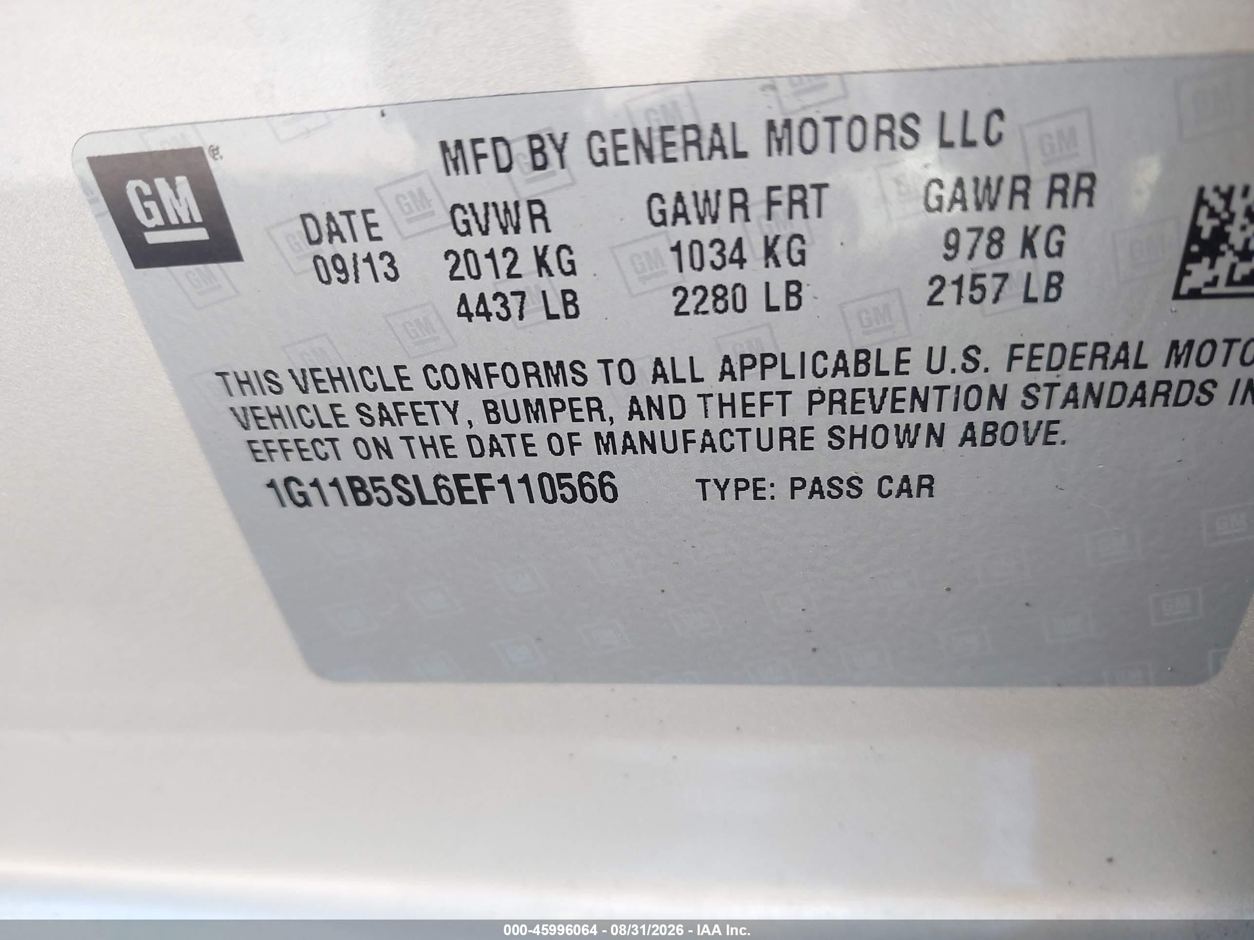 2014 Chevrolet Malibu 1ls Золотой vin: 1G11B5SL6EF110566