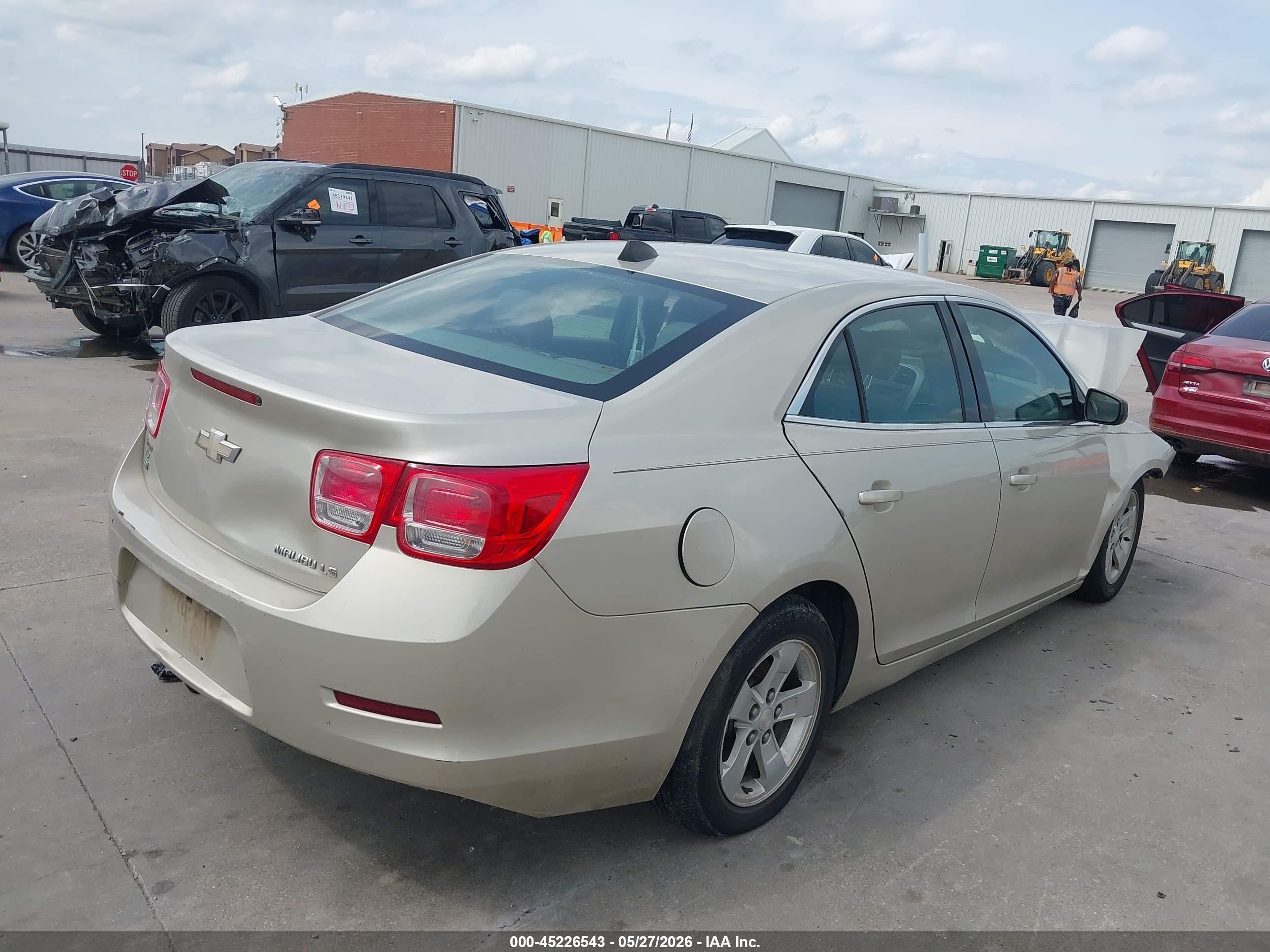 2014 Chevrolet Malibu 1ls Beige vin: 1G11B5SL6EF242386