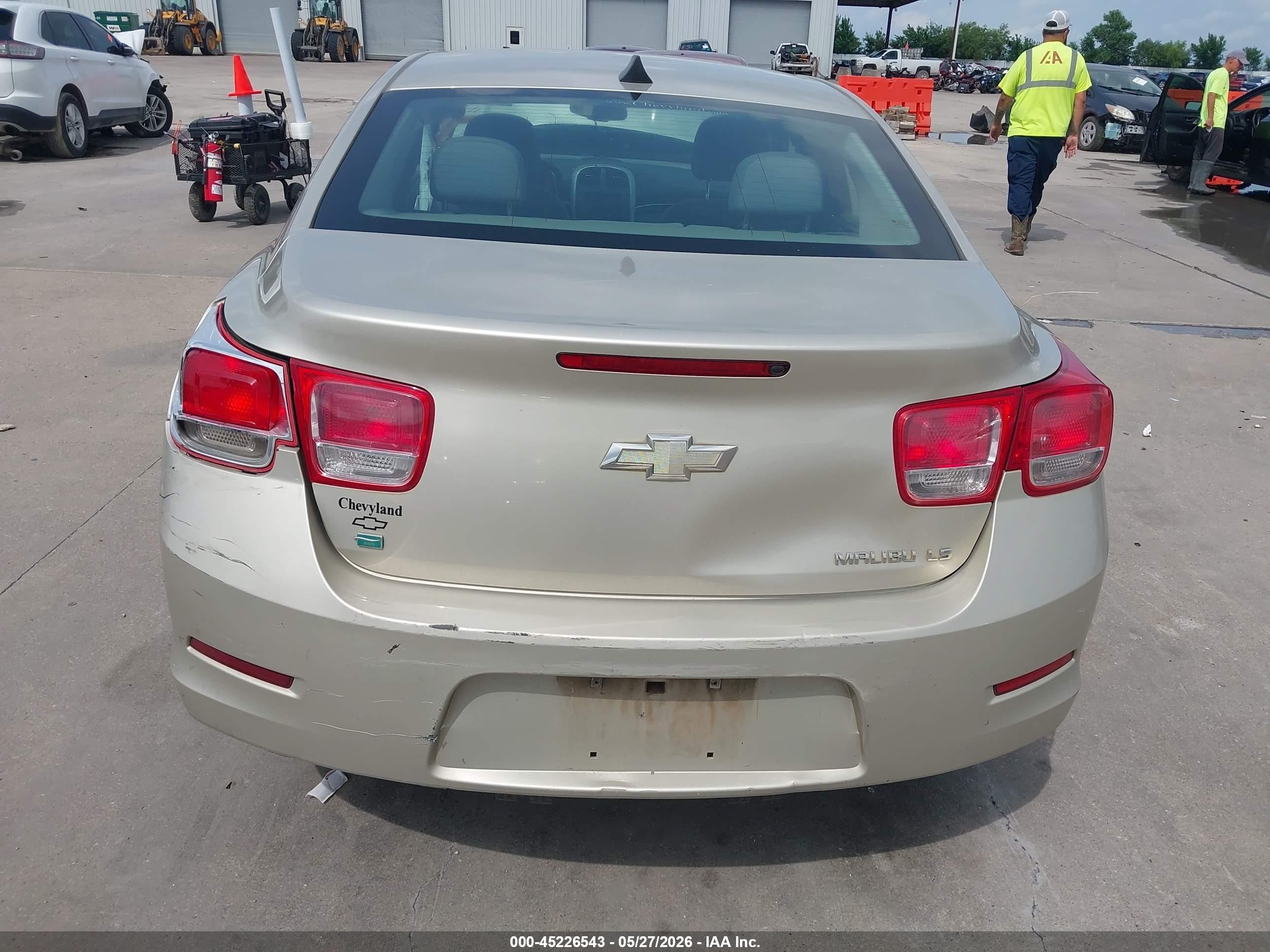 2014 Chevrolet Malibu 1ls Beige vin: 1G11B5SL6EF242386