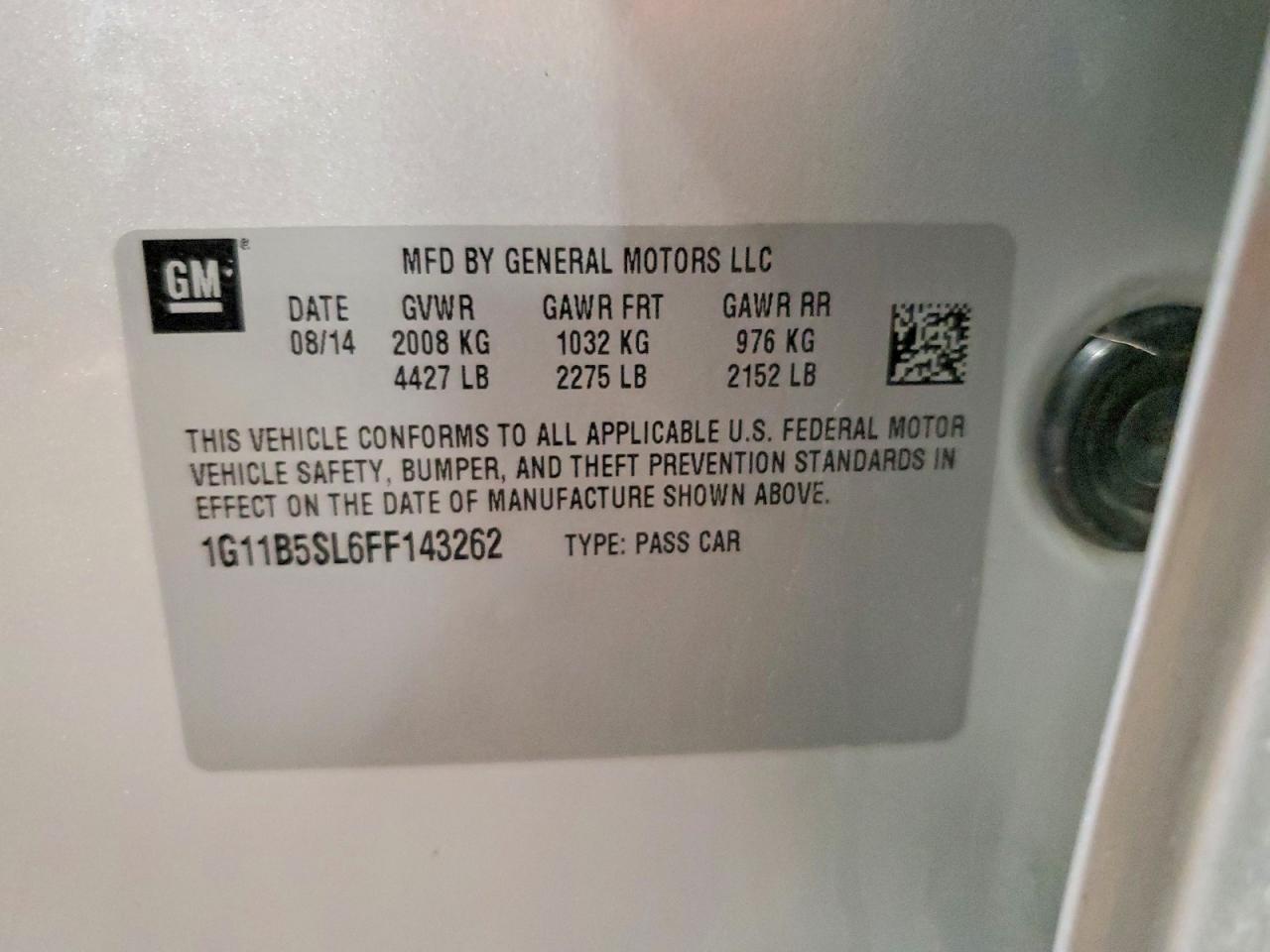 2015 Chevrolet Malibu Ls Серебряный vin: 1G11B5SL6FF143262