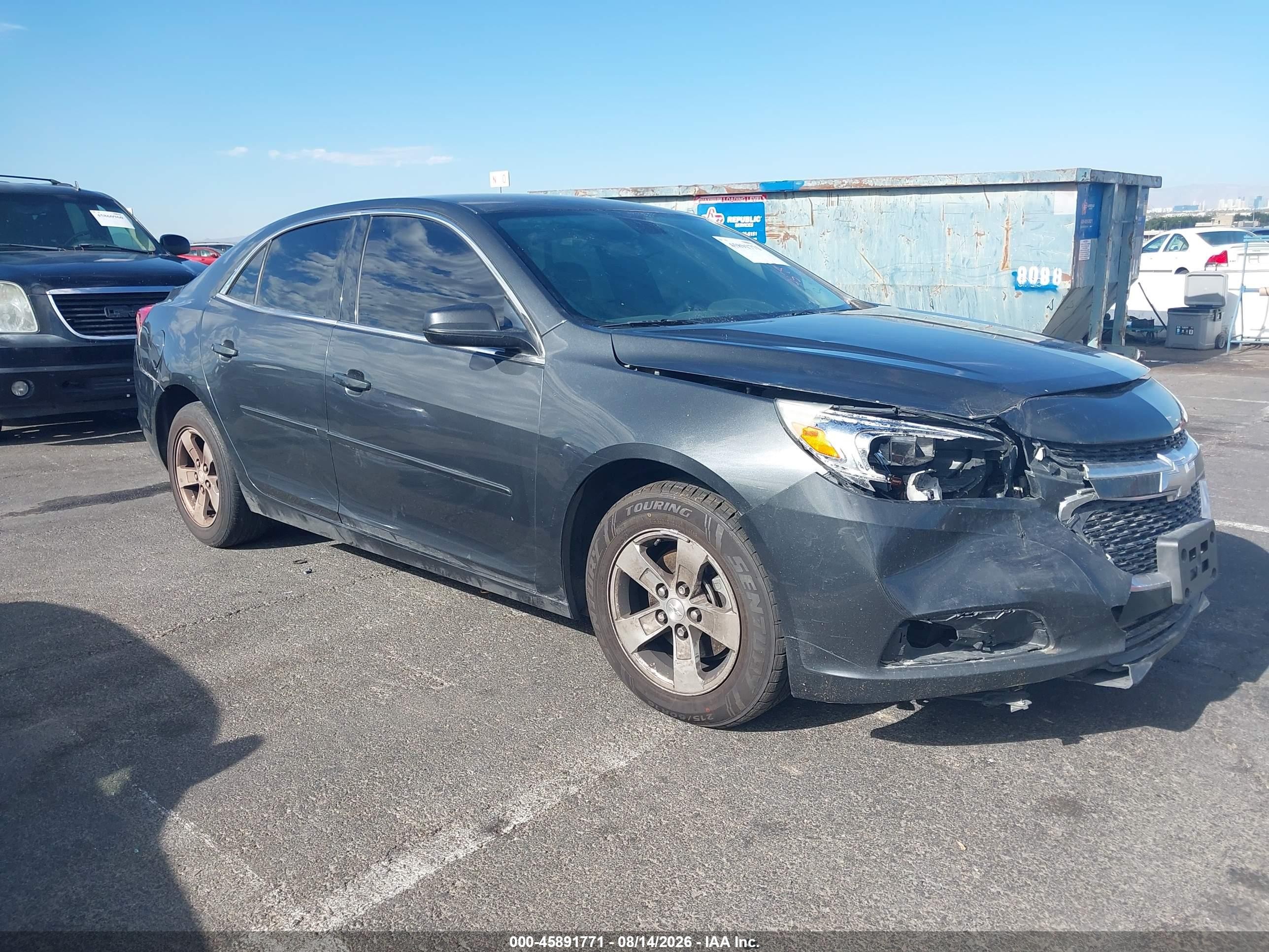 2015 Chevrolet Malibu Ls Черный vin: 1G11B5SL6FF199847