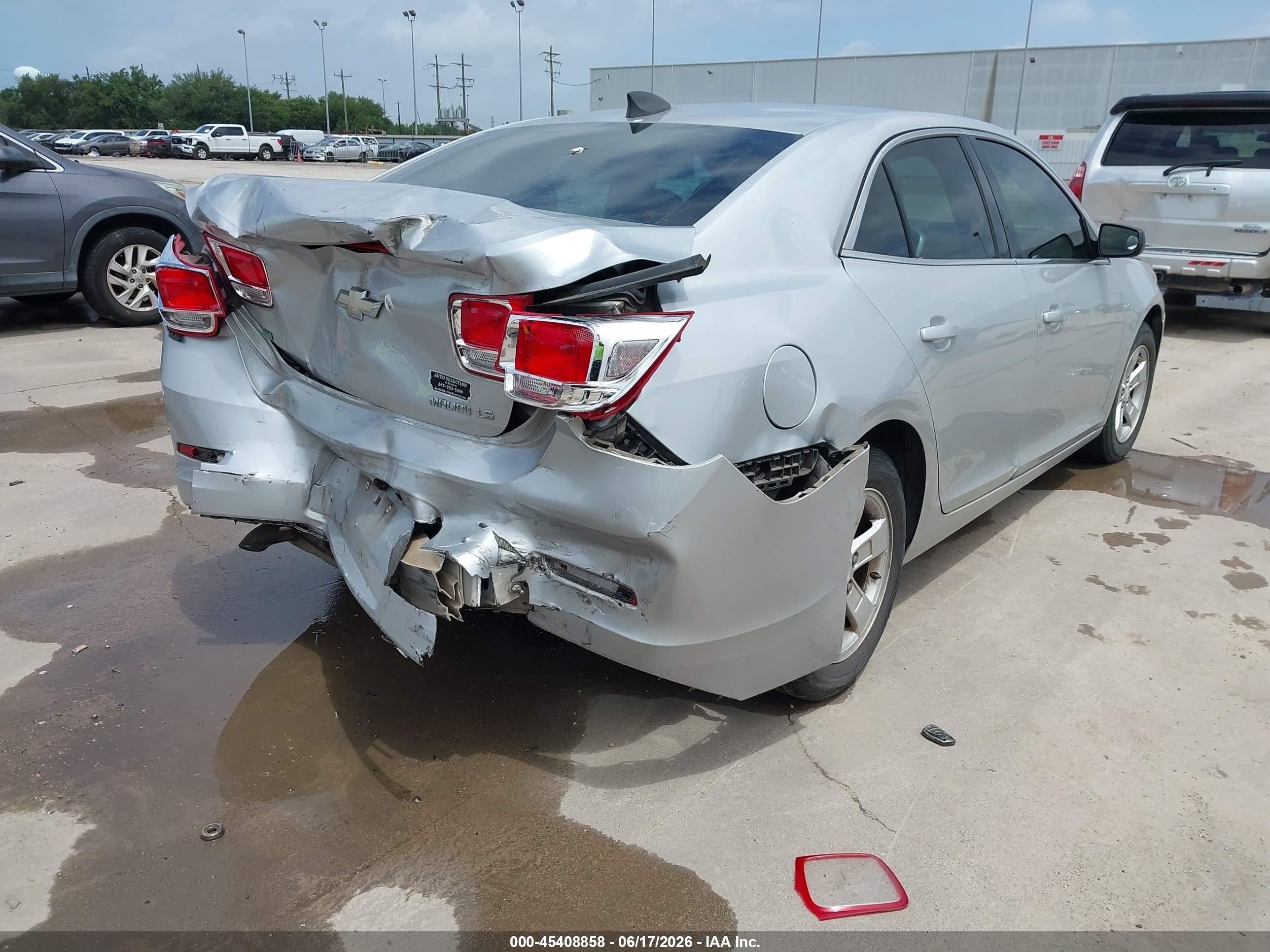 2015 Chevrolet Malibu Ls Gray vin: 1G11B5SL6FF277561