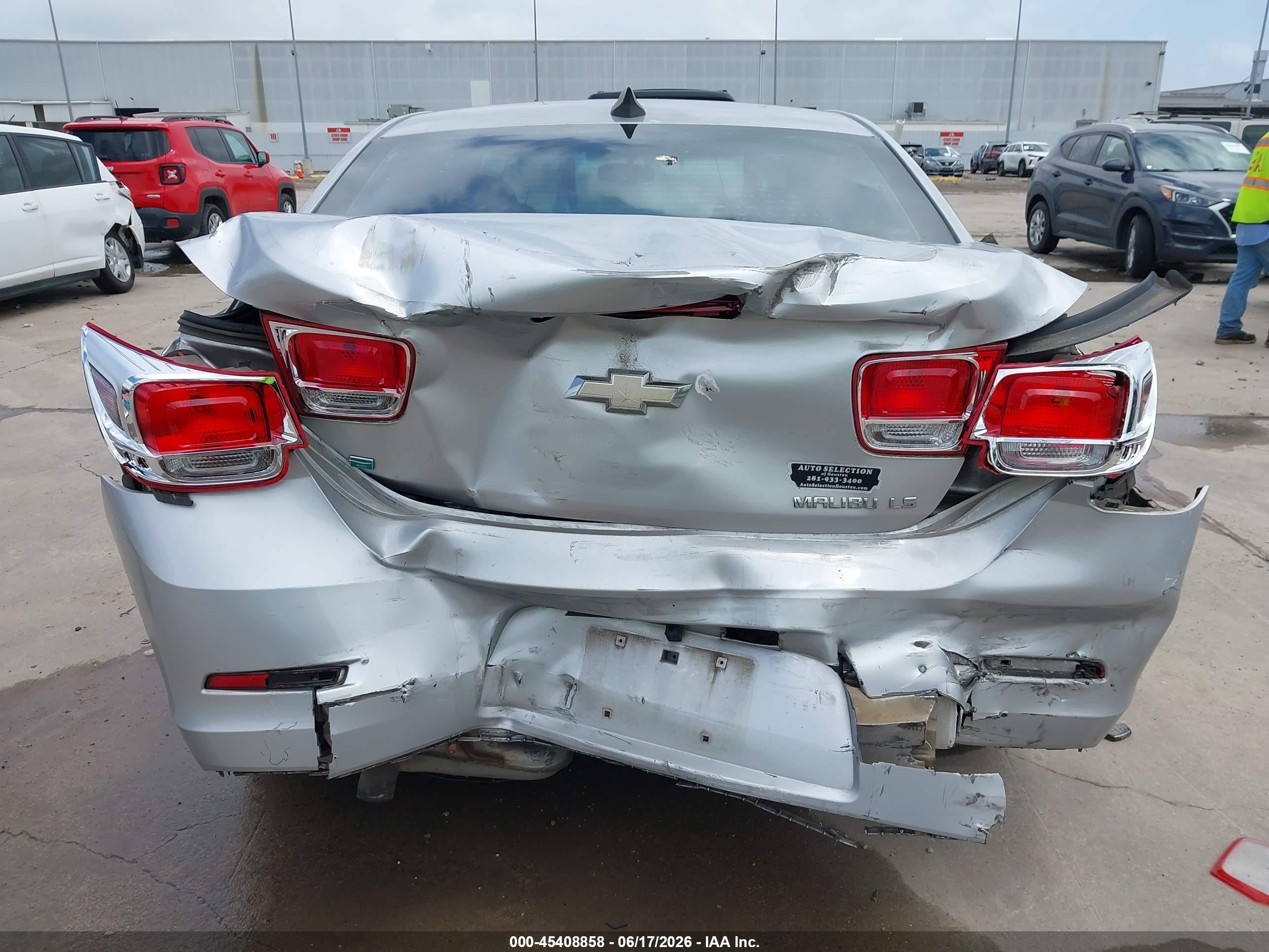 2015 Chevrolet Malibu Ls Gray vin: 1G11B5SL6FF277561