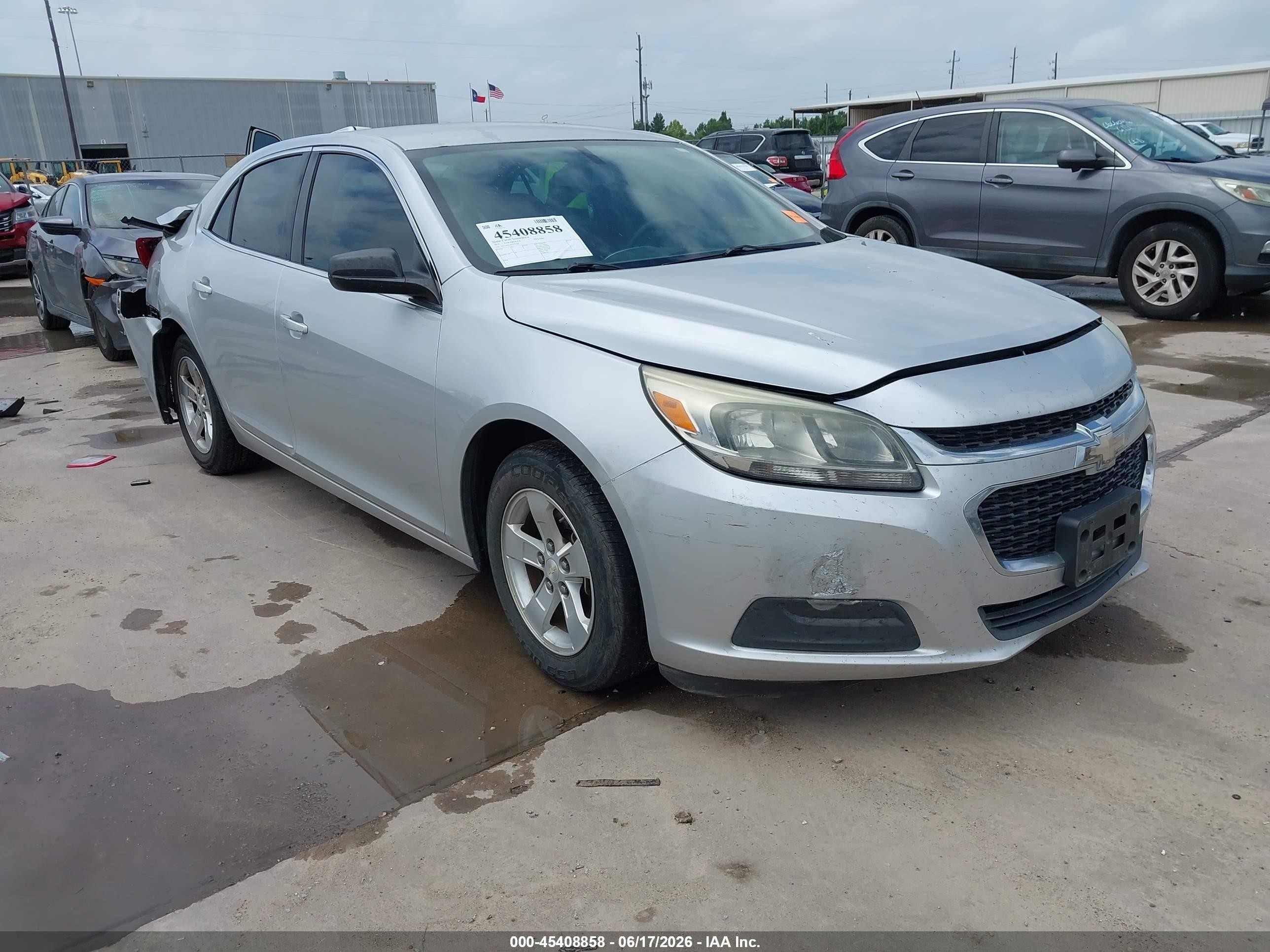 2015 Chevrolet Malibu Ls Gray vin: 1G11B5SL6FF277561