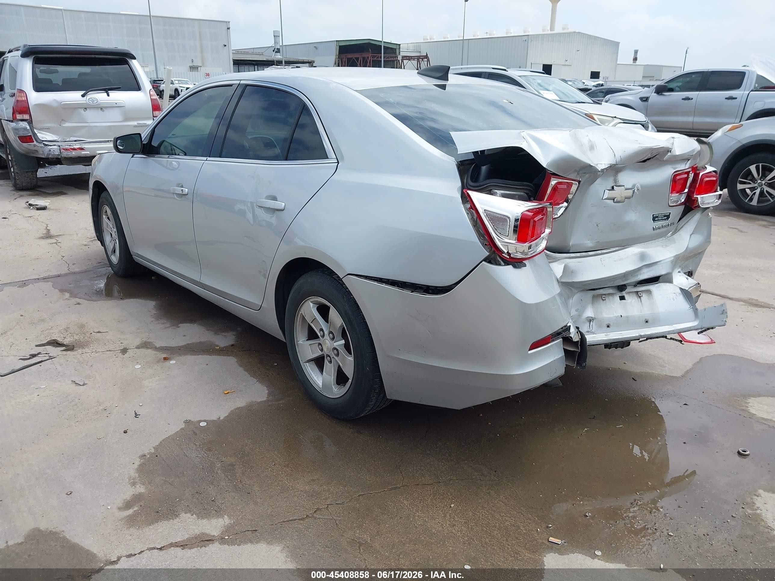 2015 Chevrolet Malibu Ls Gray vin: 1G11B5SL6FF277561