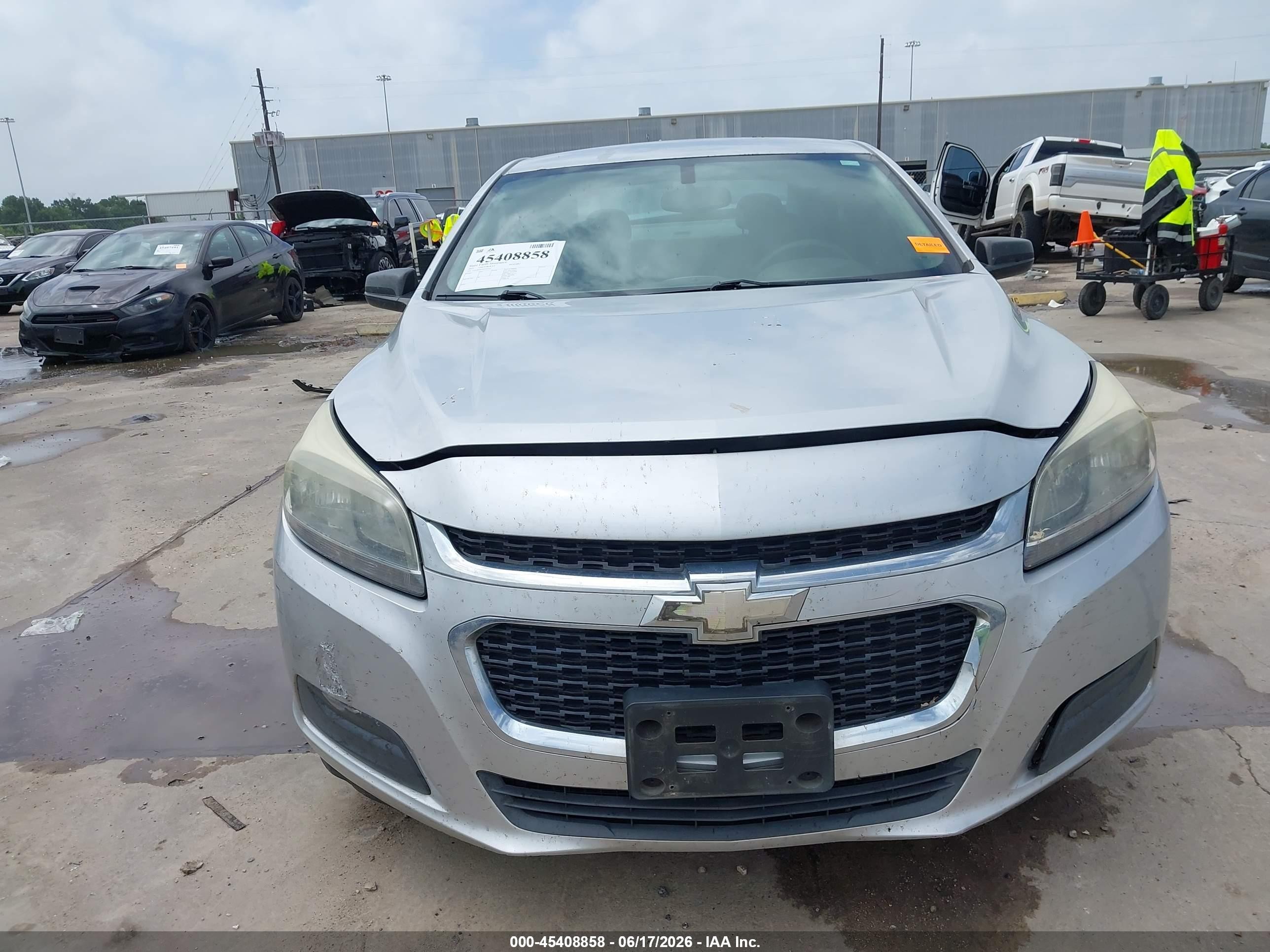 2015 Chevrolet Malibu Ls Gray vin: 1G11B5SL6FF277561