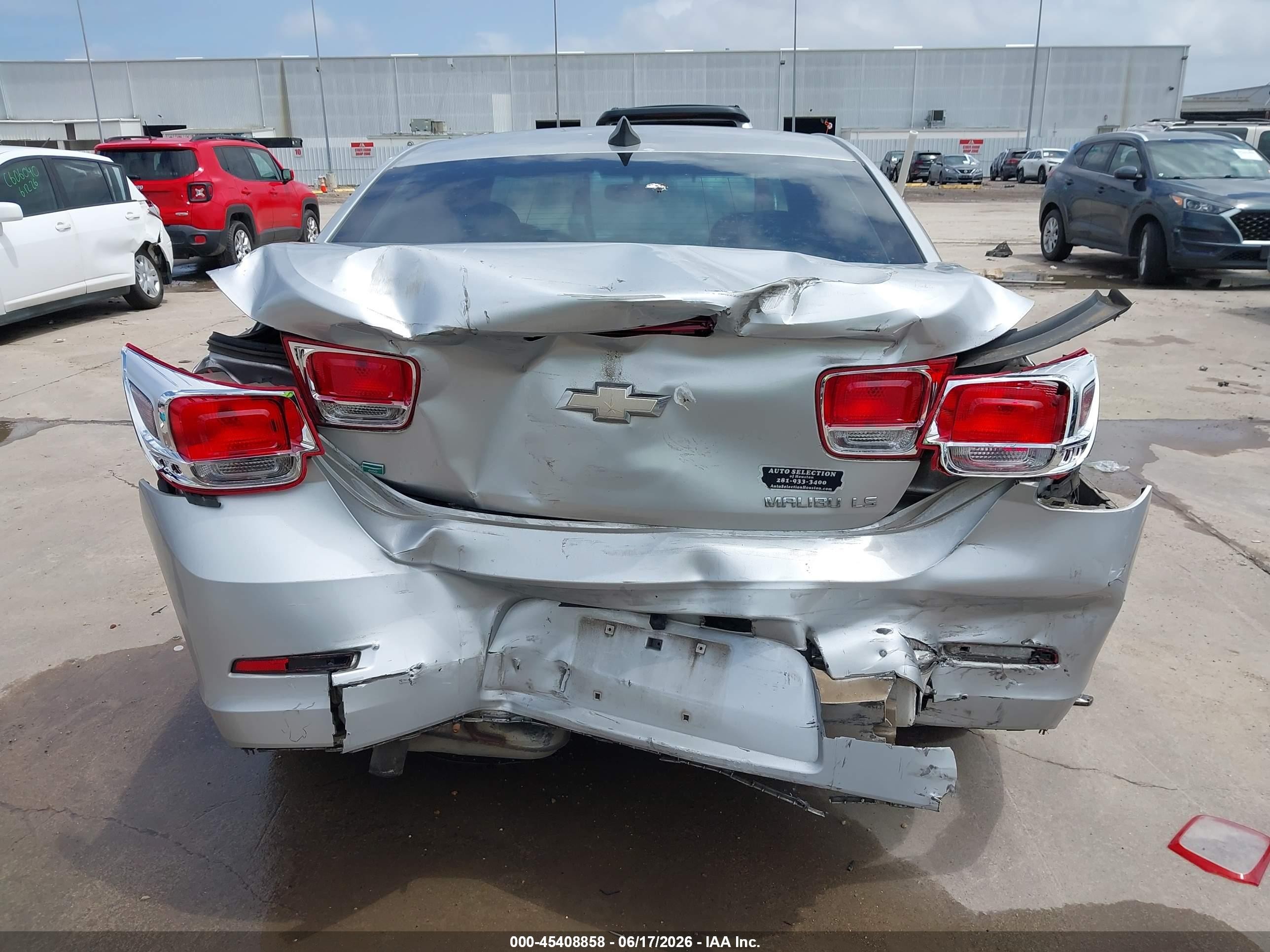 2015 Chevrolet Malibu Ls Gray vin: 1G11B5SL6FF277561