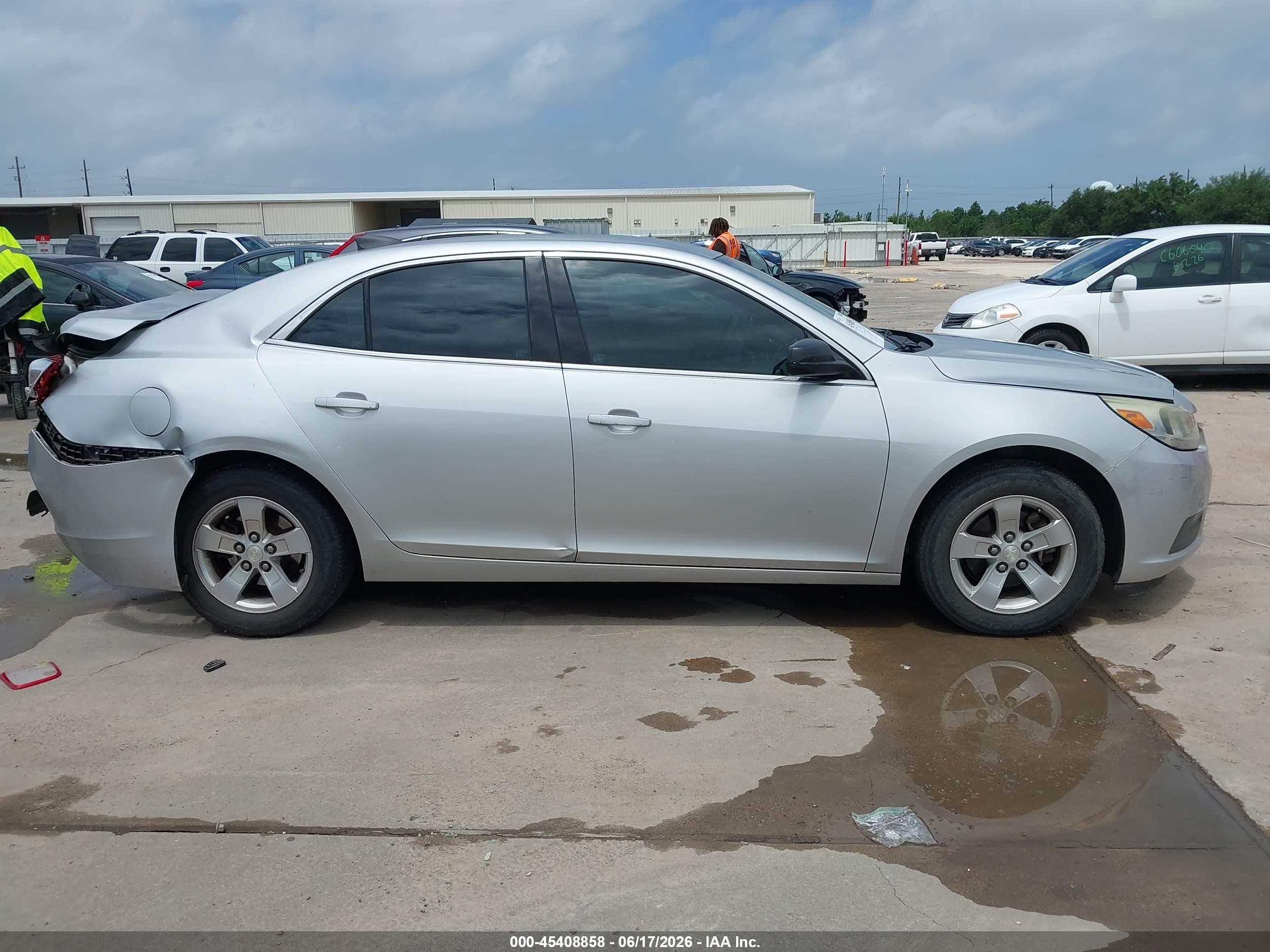 2015 Chevrolet Malibu Ls Gray vin: 1G11B5SL6FF277561