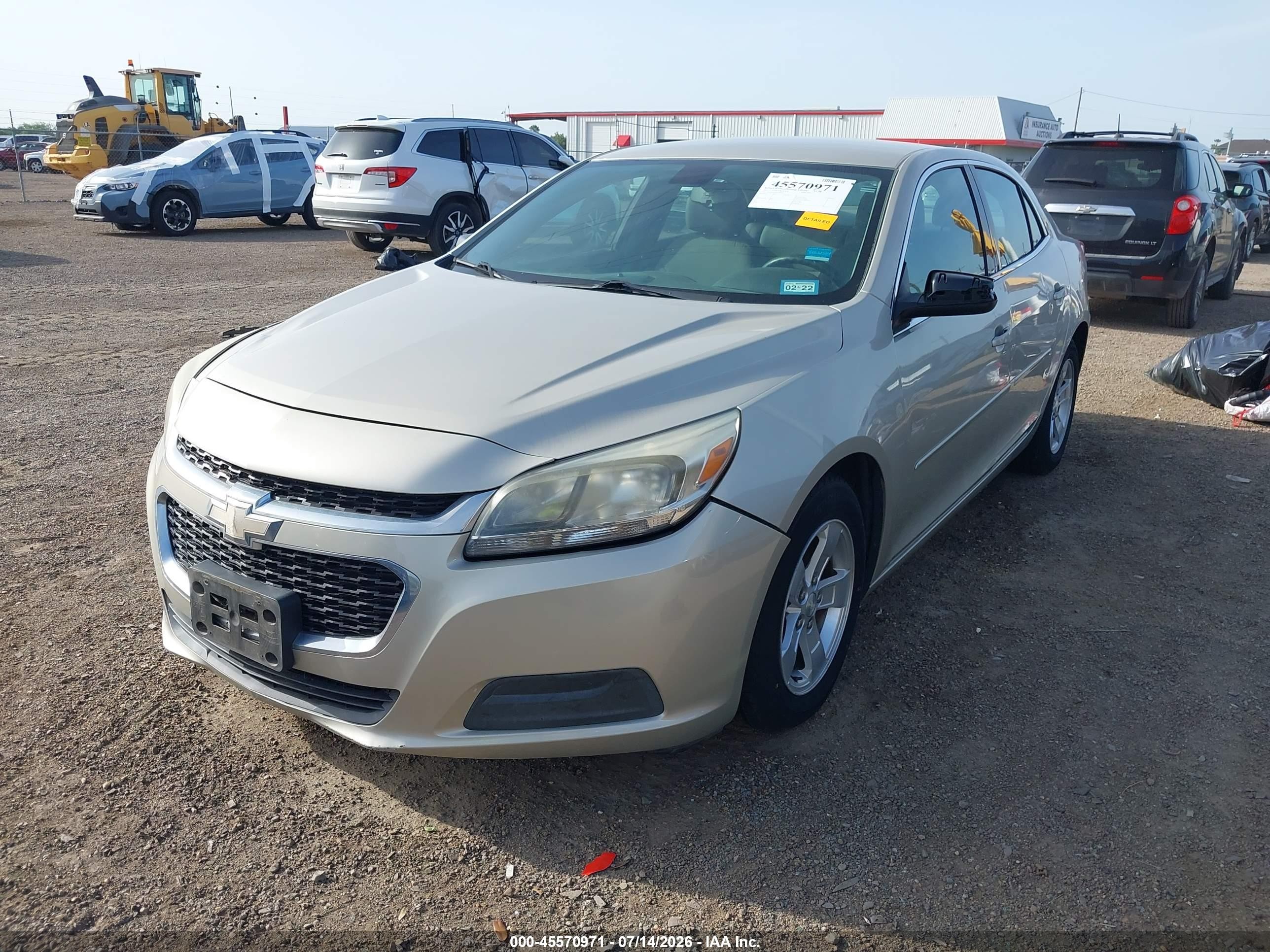 2015 Chevrolet Malibu Ls Brown vin: 1G11B5SL6FF284865