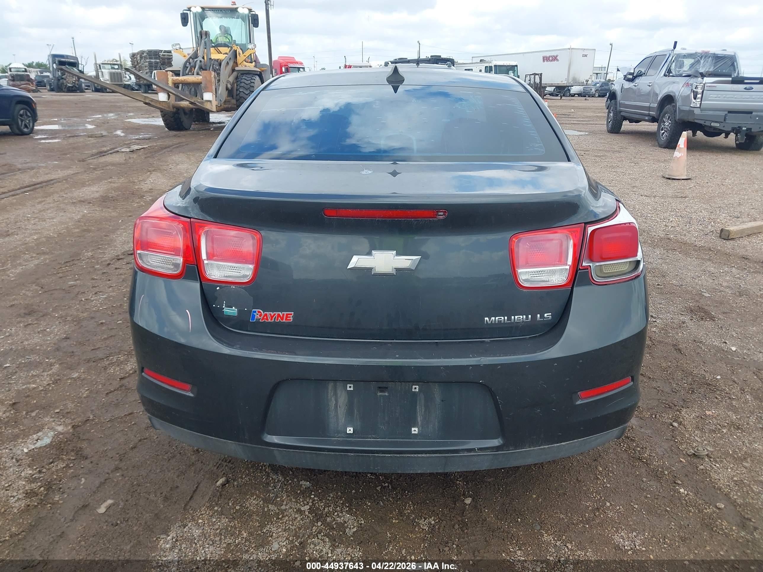 2015 Chevrolet Malibu Ls Black vin: 1G11B5SL6FF298684