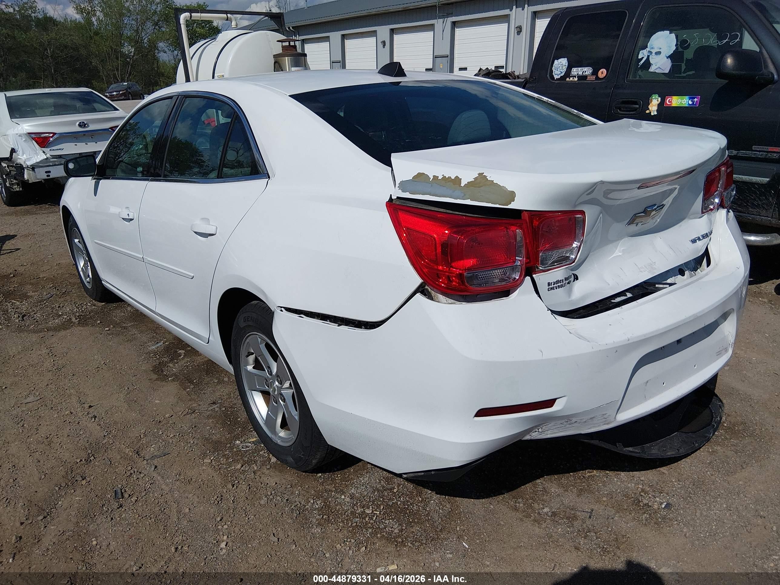 2014 Chevrolet Malibu 1ls White vin: 1G11B5SL7EF108227