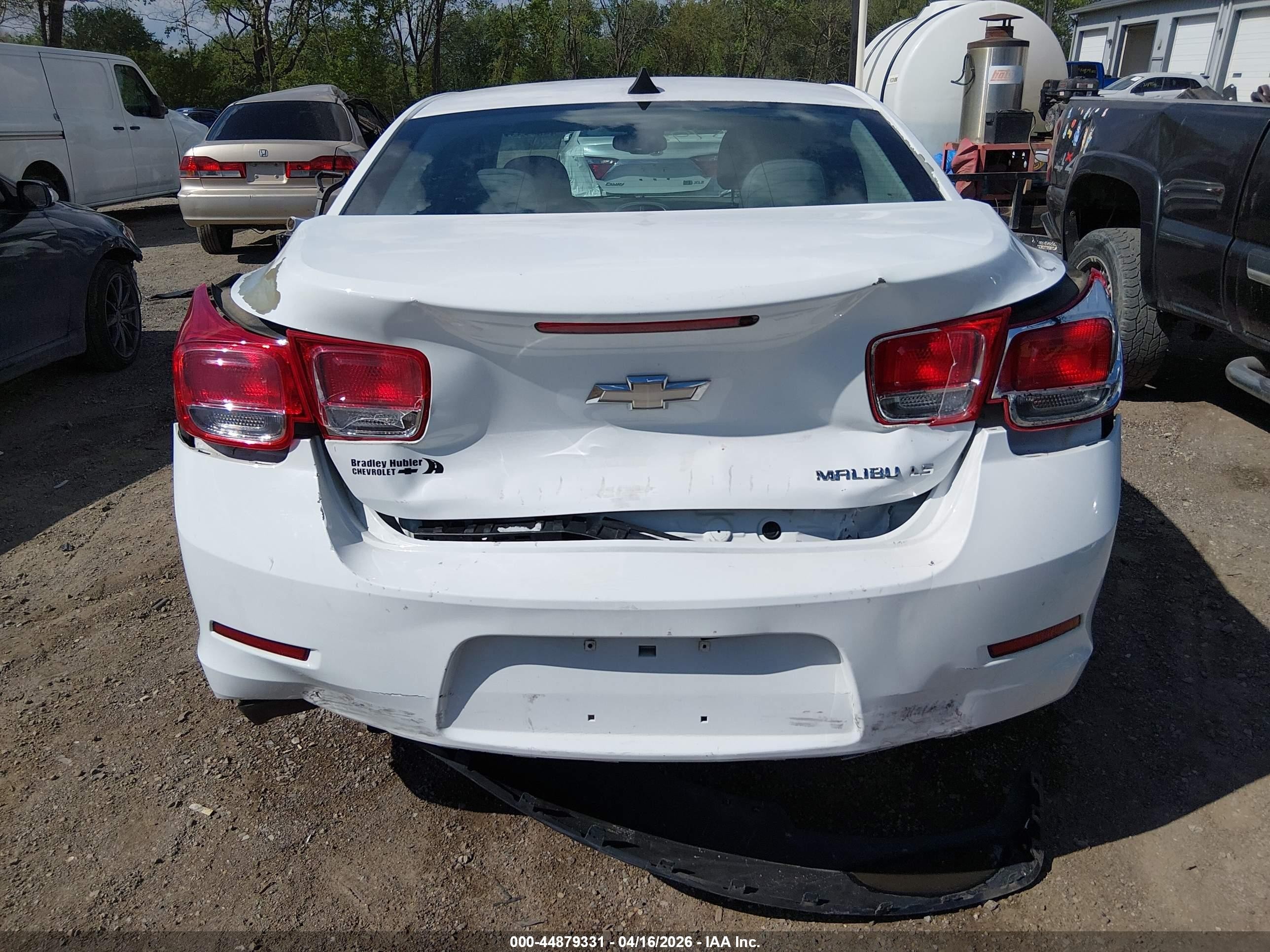 2014 Chevrolet Malibu 1ls White vin: 1G11B5SL7EF108227