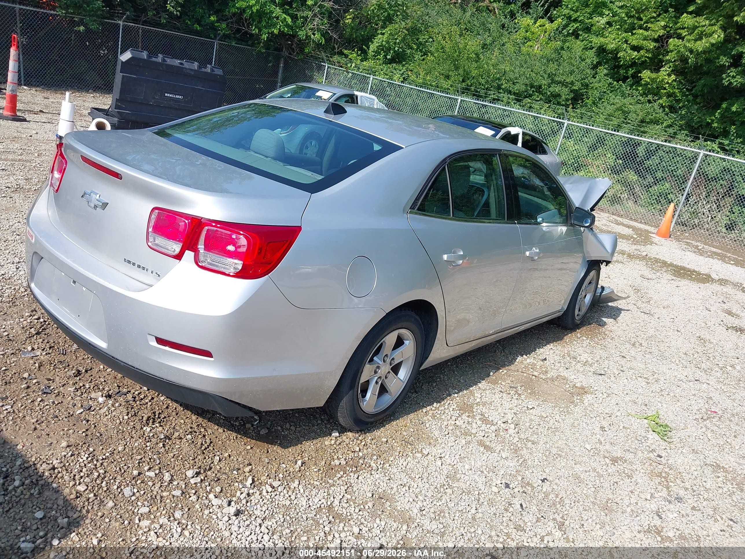 2014 Chevrolet Malibu 1ls Silver vin: 1G11B5SL7EF121849