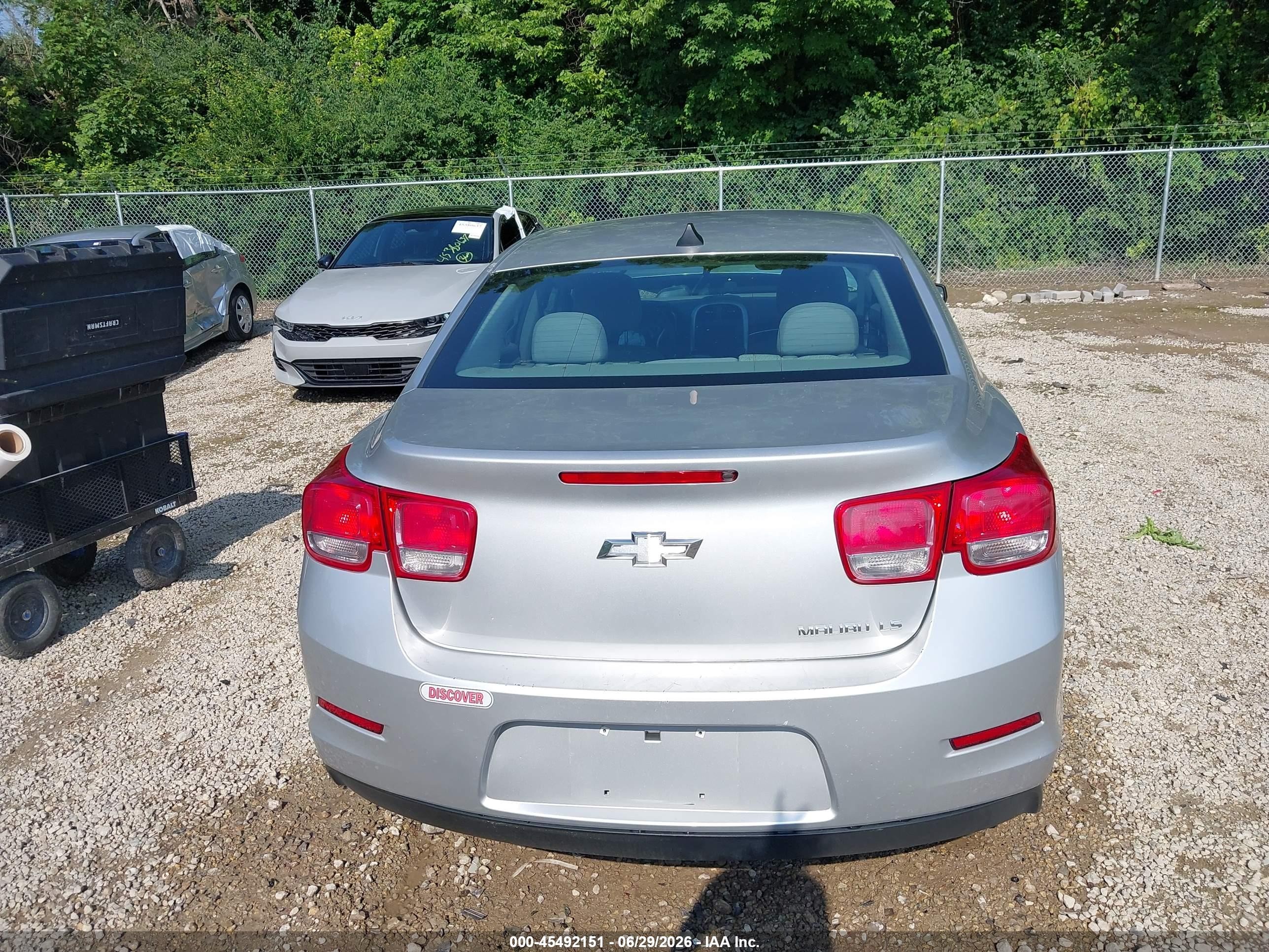 2014 Chevrolet Malibu 1ls Silver vin: 1G11B5SL7EF121849