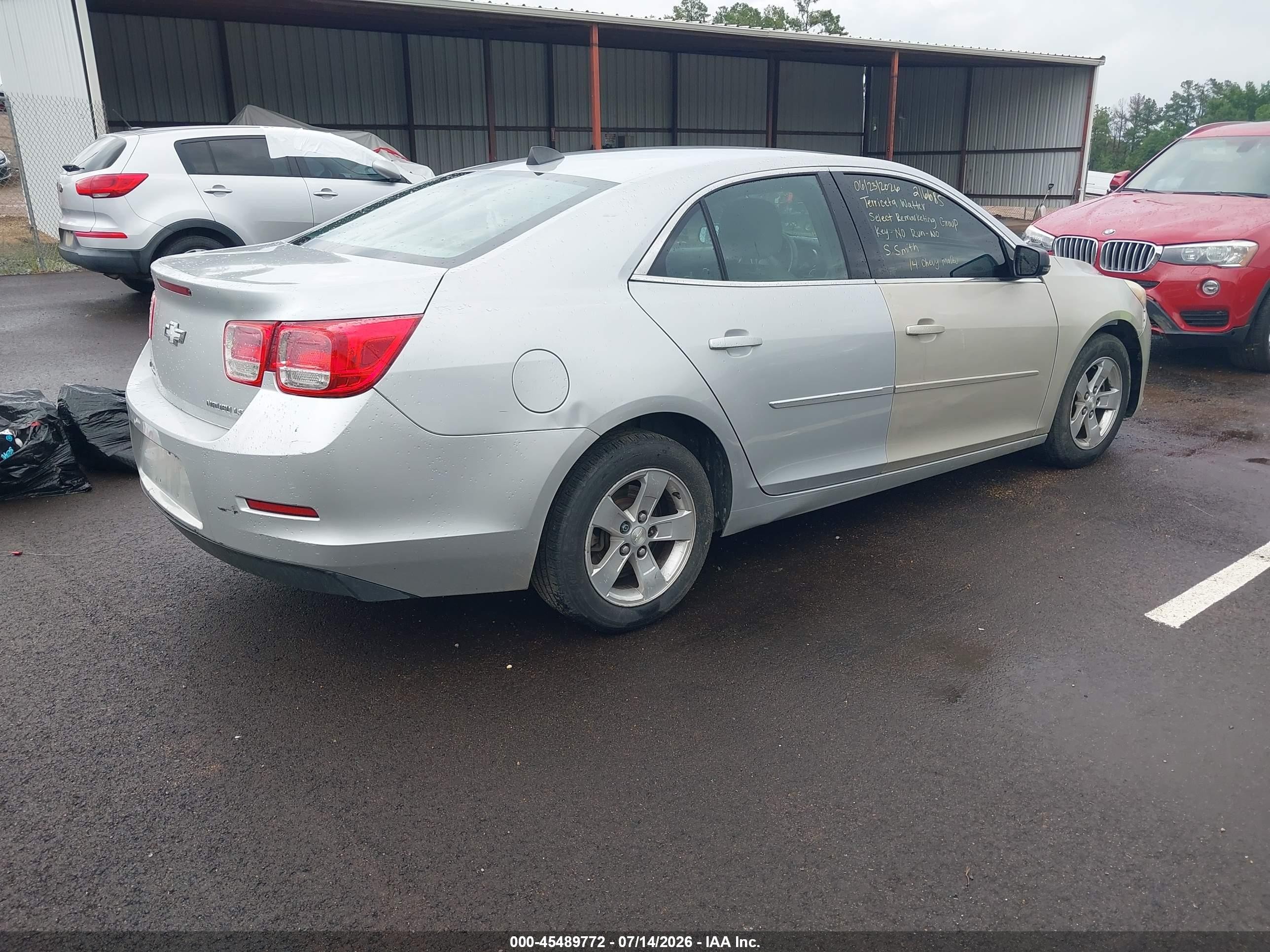 2014 Chevrolet Malibu 1ls Silver vin: 1G11B5SL7EF216685