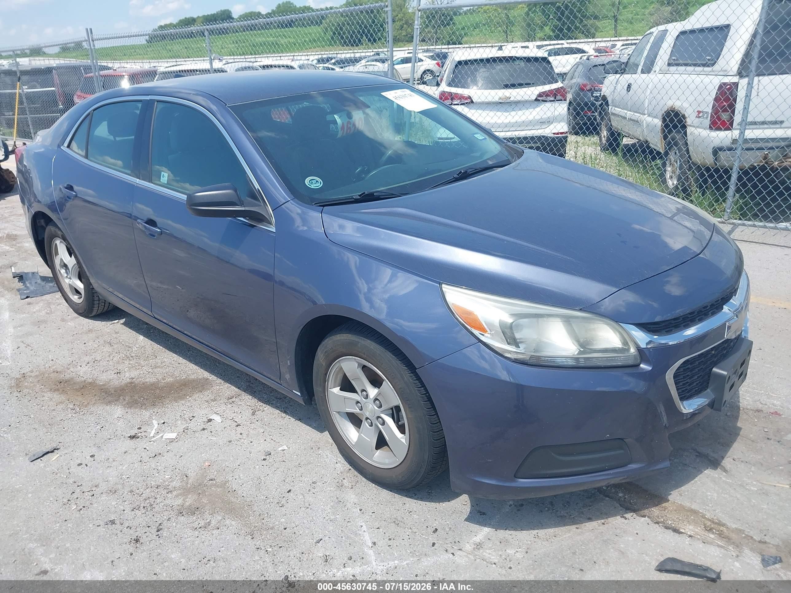 2014 Chevrolet Malibu 1ls Blue vin: 1G11B5SL7EF220428