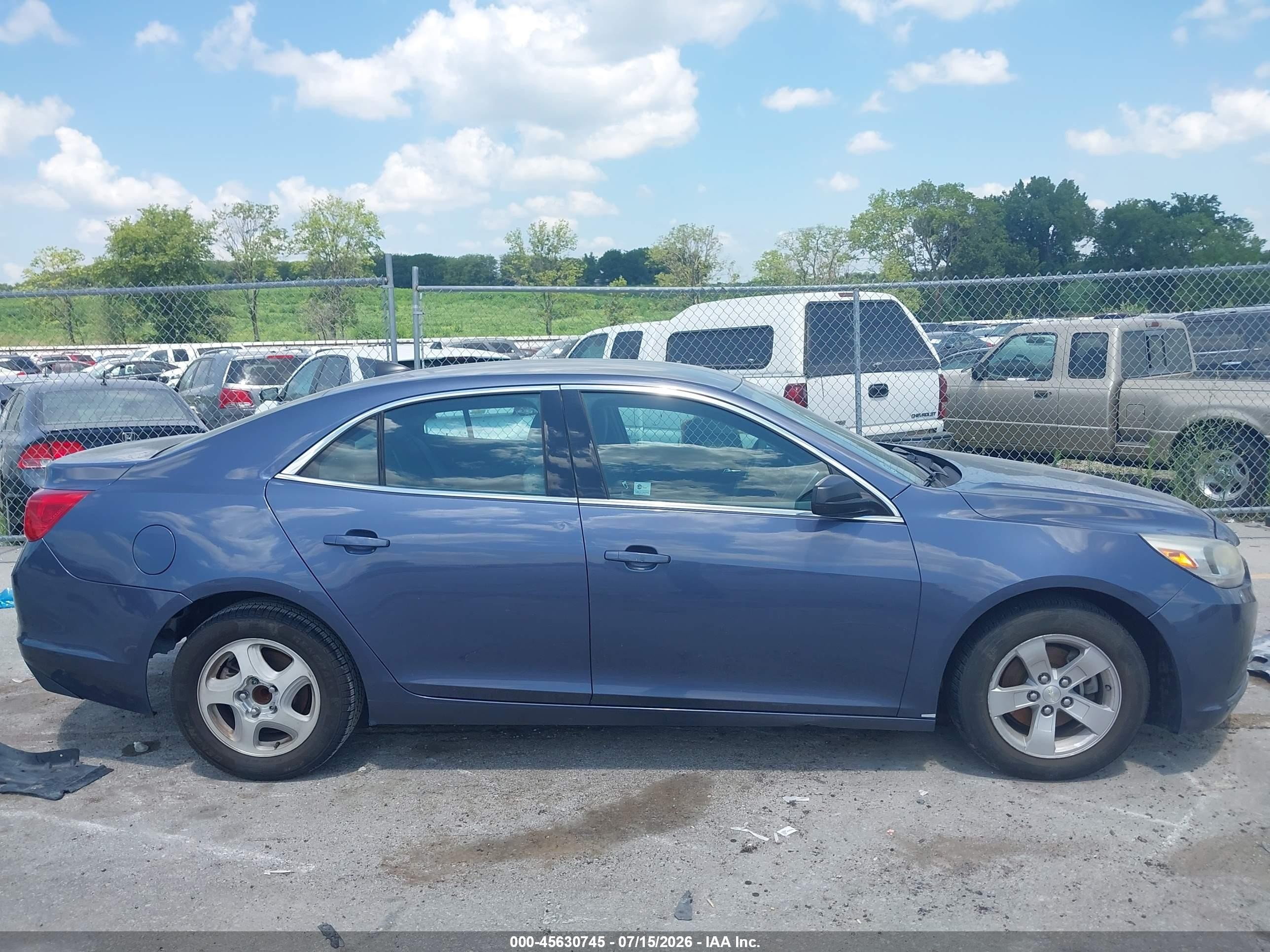 2014 Chevrolet Malibu 1ls Blue vin: 1G11B5SL7EF220428