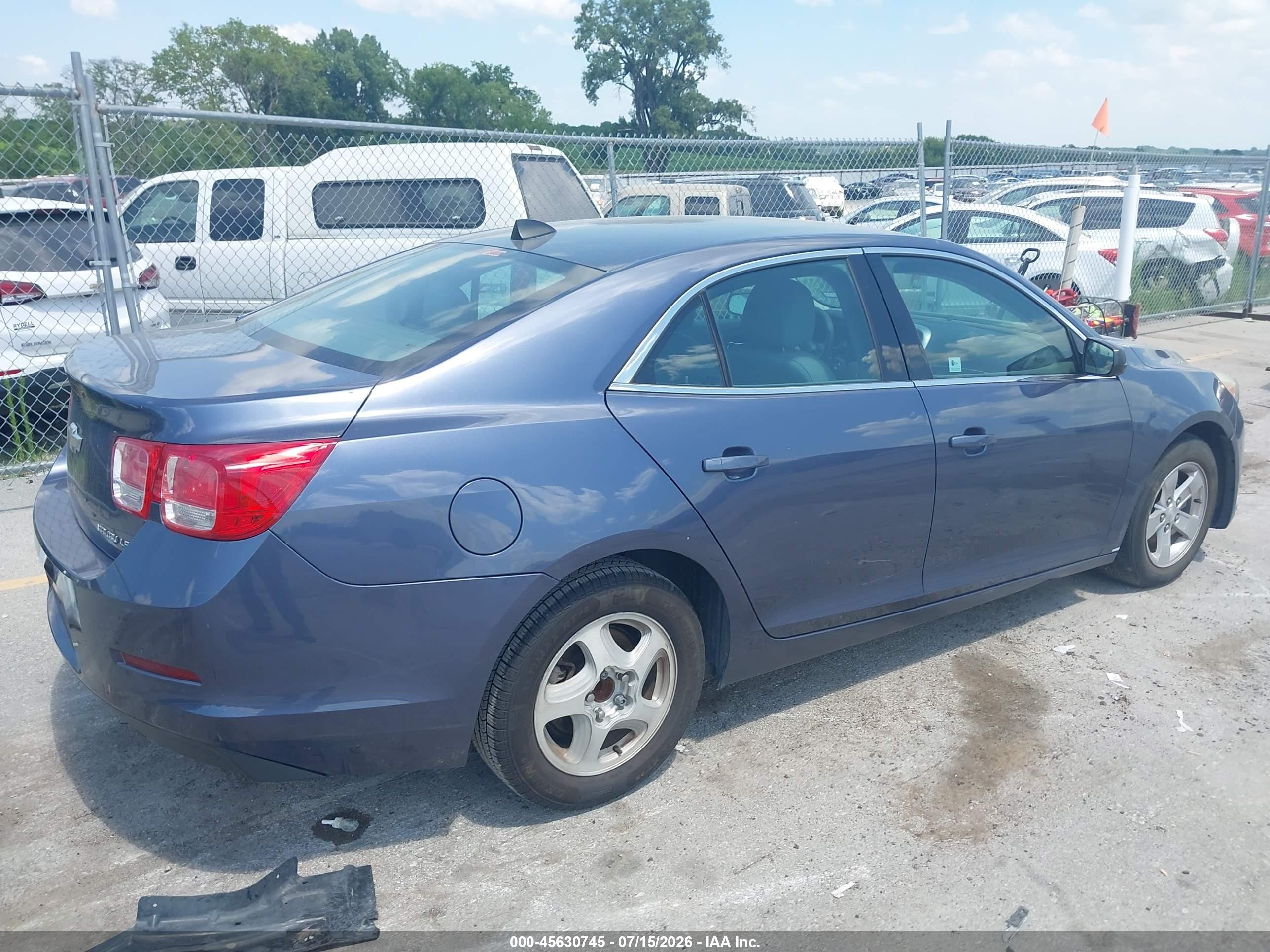 2014 Chevrolet Malibu 1ls Blue vin: 1G11B5SL7EF220428