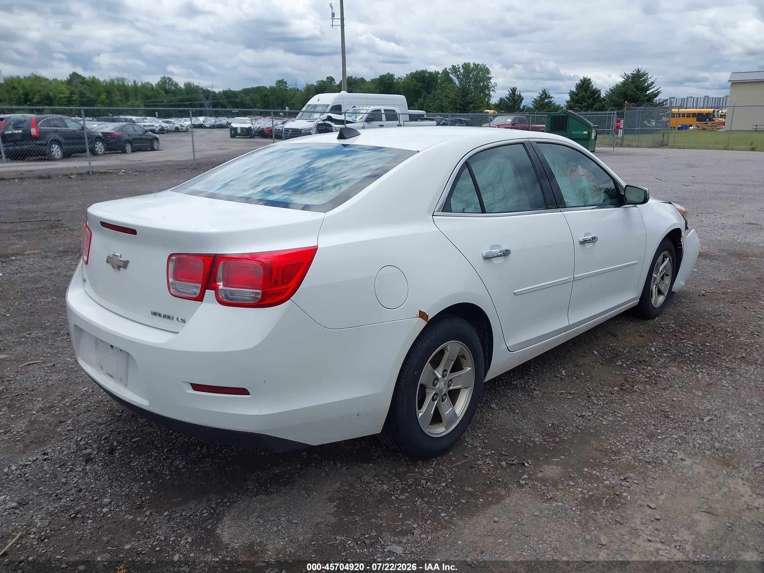 2014 Chevrolet Malibu 1ls White vin: 1G11B5SL7EF272755