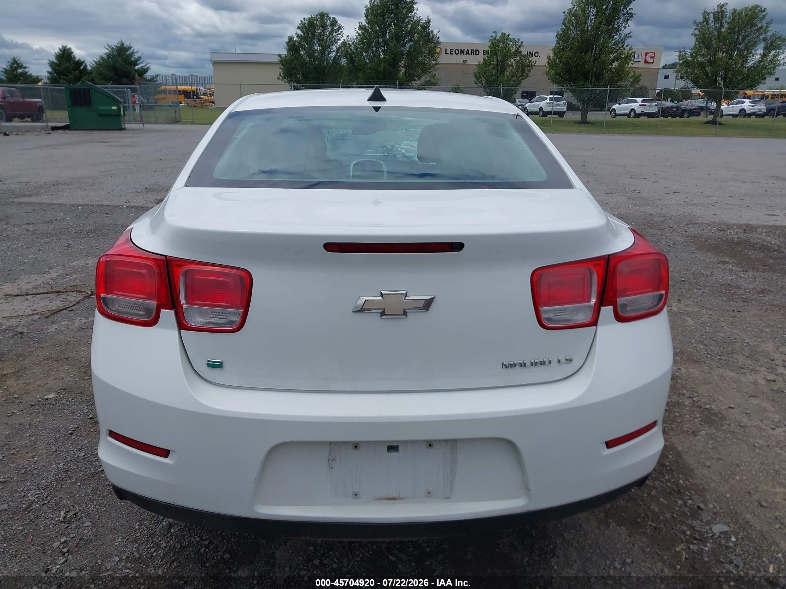 2014 Chevrolet Malibu 1ls White vin: 1G11B5SL7EF272755