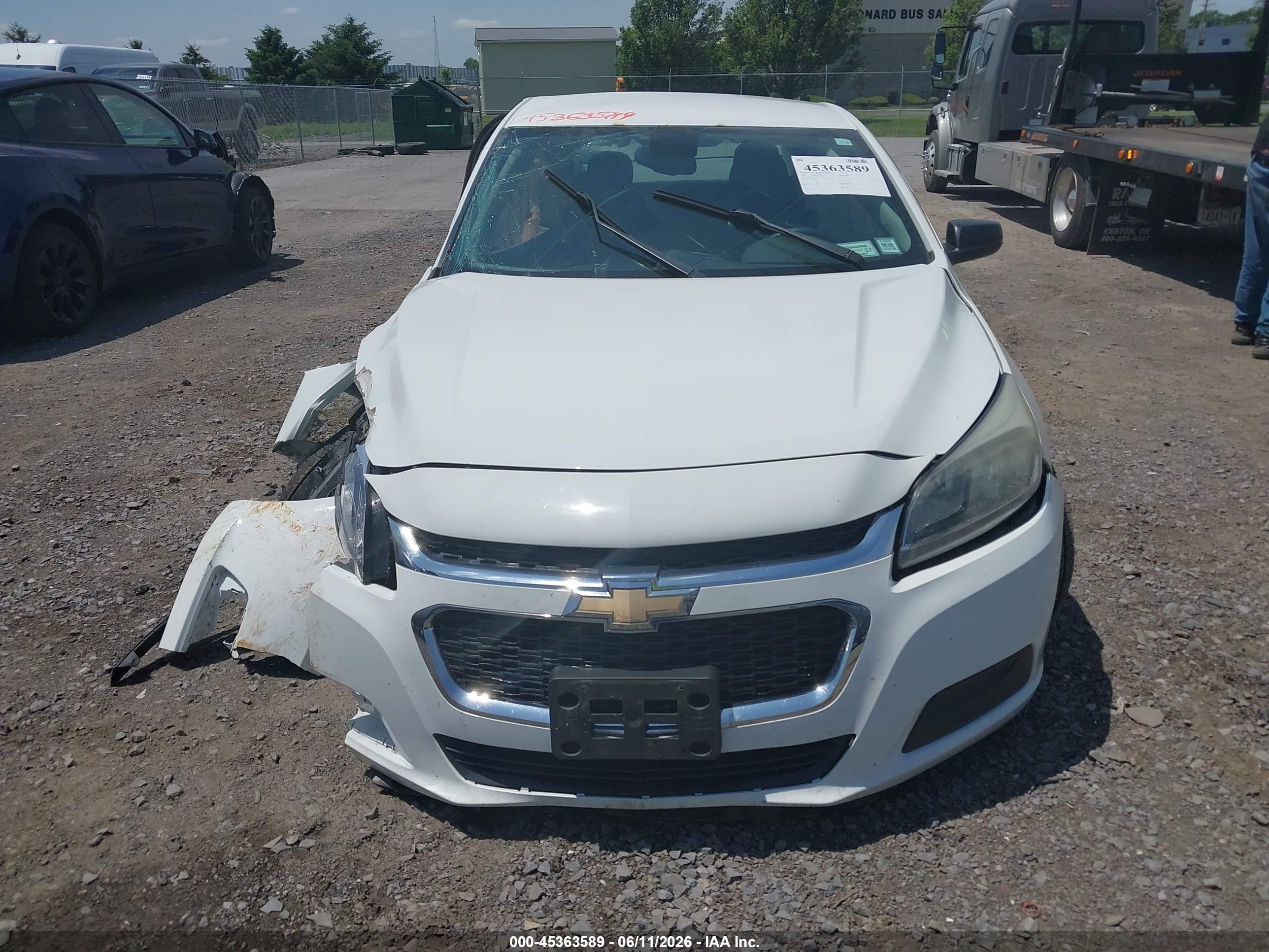 2014 Chevrolet Malibu 1ls White vin: 1G11B5SL7EF290463