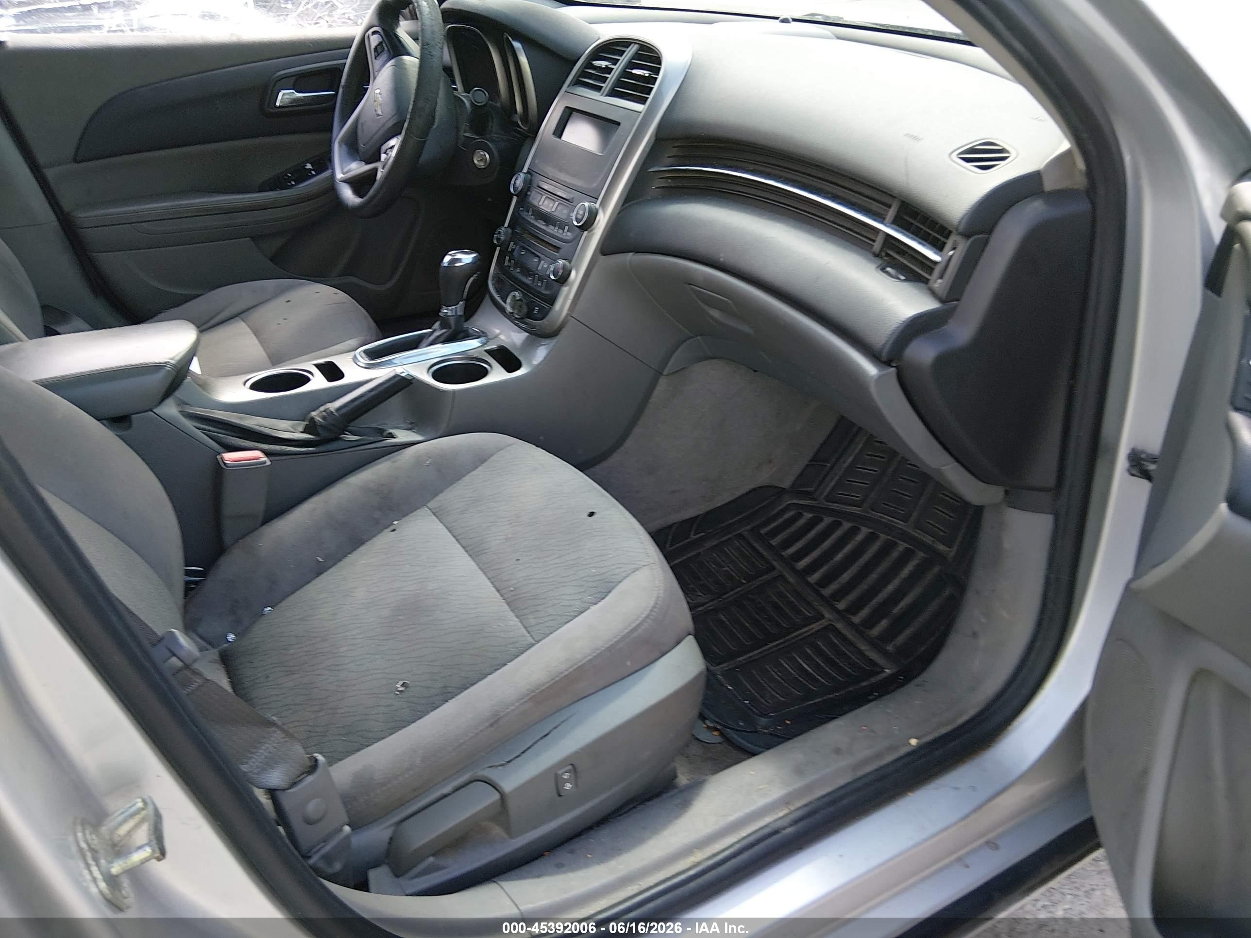 2015 Chevrolet Malibu Ls Gray vin: 1G11B5SL7FF115535