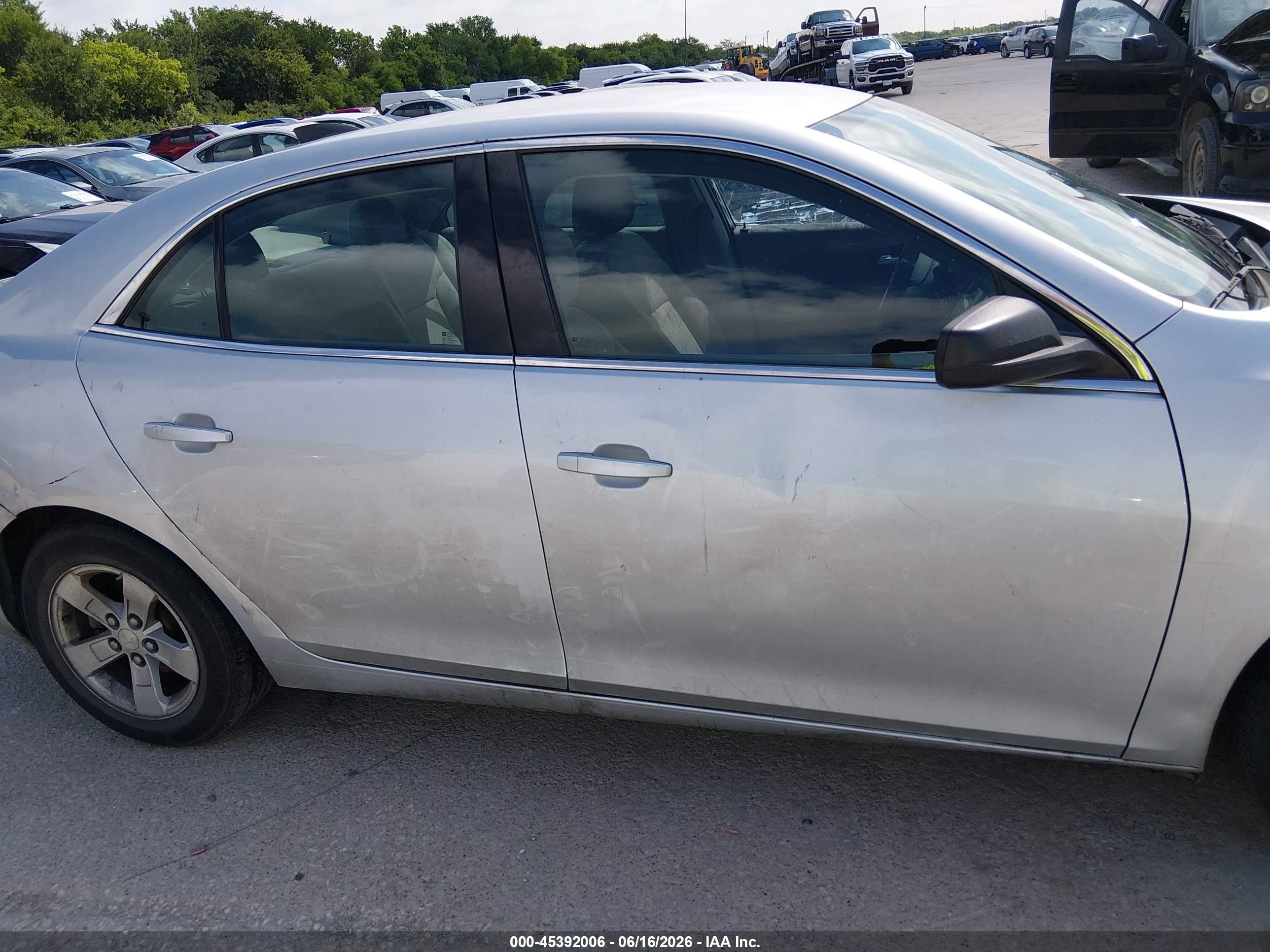 2015 Chevrolet Malibu Ls Gray vin: 1G11B5SL7FF115535
