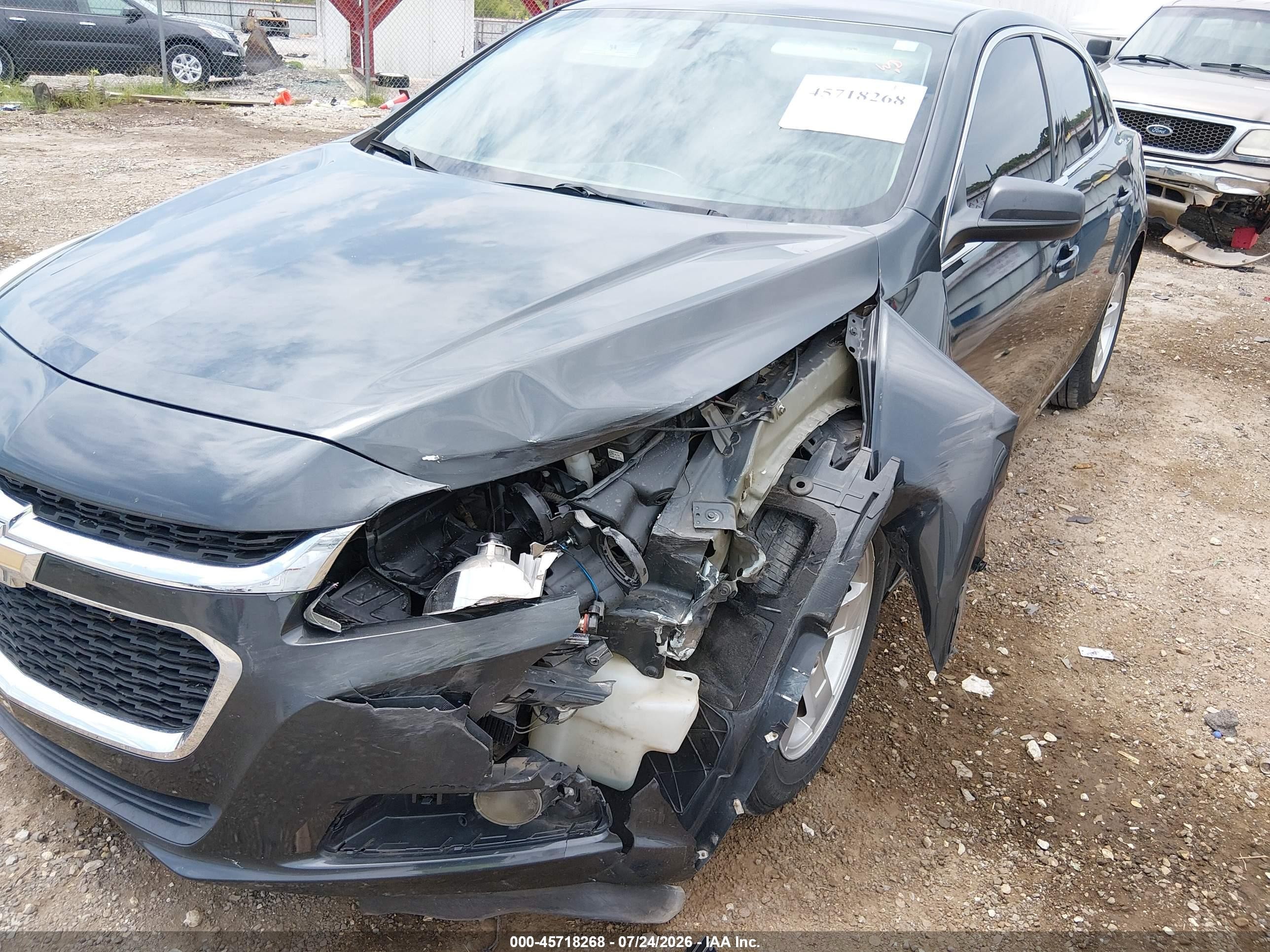 2015 Chevrolet Malibu Ls Gray vin: 1G11B5SL7FF150513
