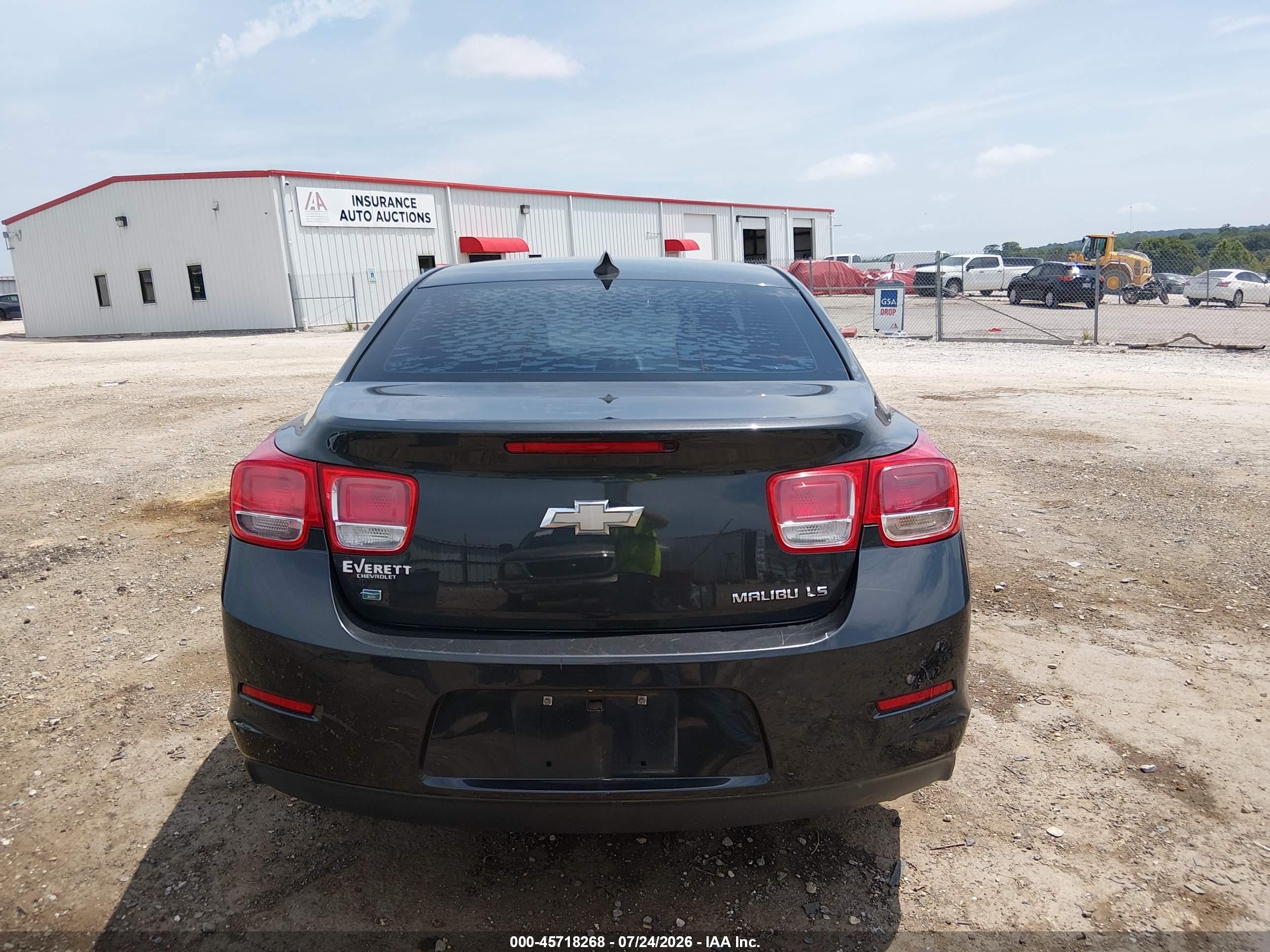 2015 Chevrolet Malibu Ls Gray vin: 1G11B5SL7FF150513