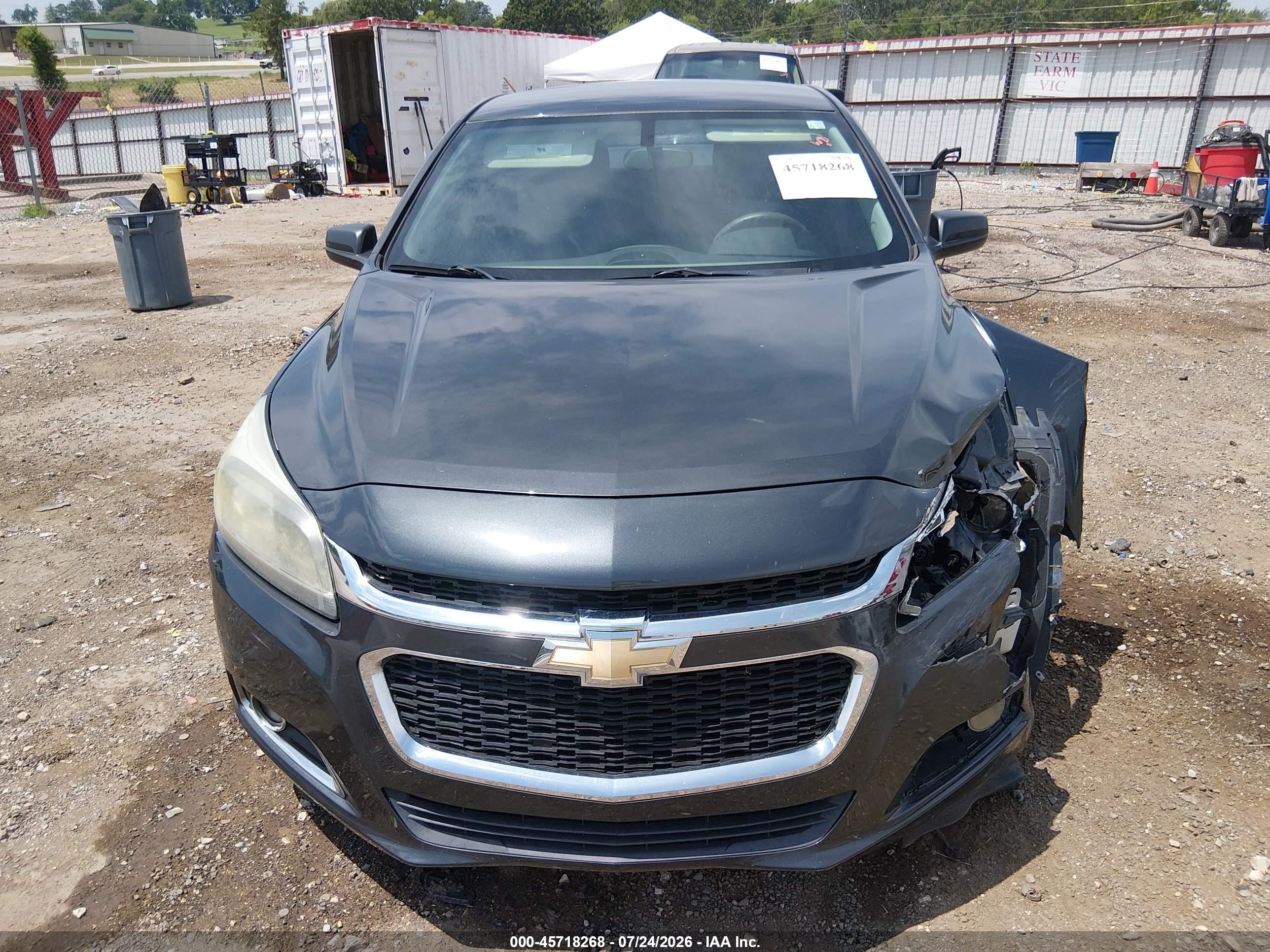 2015 Chevrolet Malibu Ls Gray vin: 1G11B5SL7FF150513