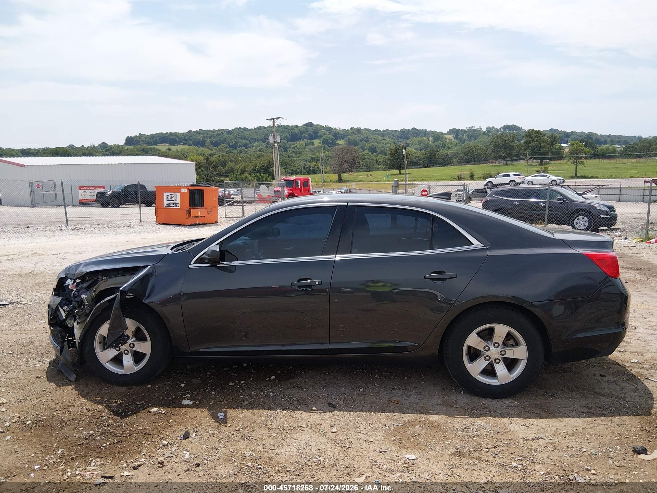 2015 Chevrolet Malibu Ls Gray vin: 1G11B5SL7FF150513