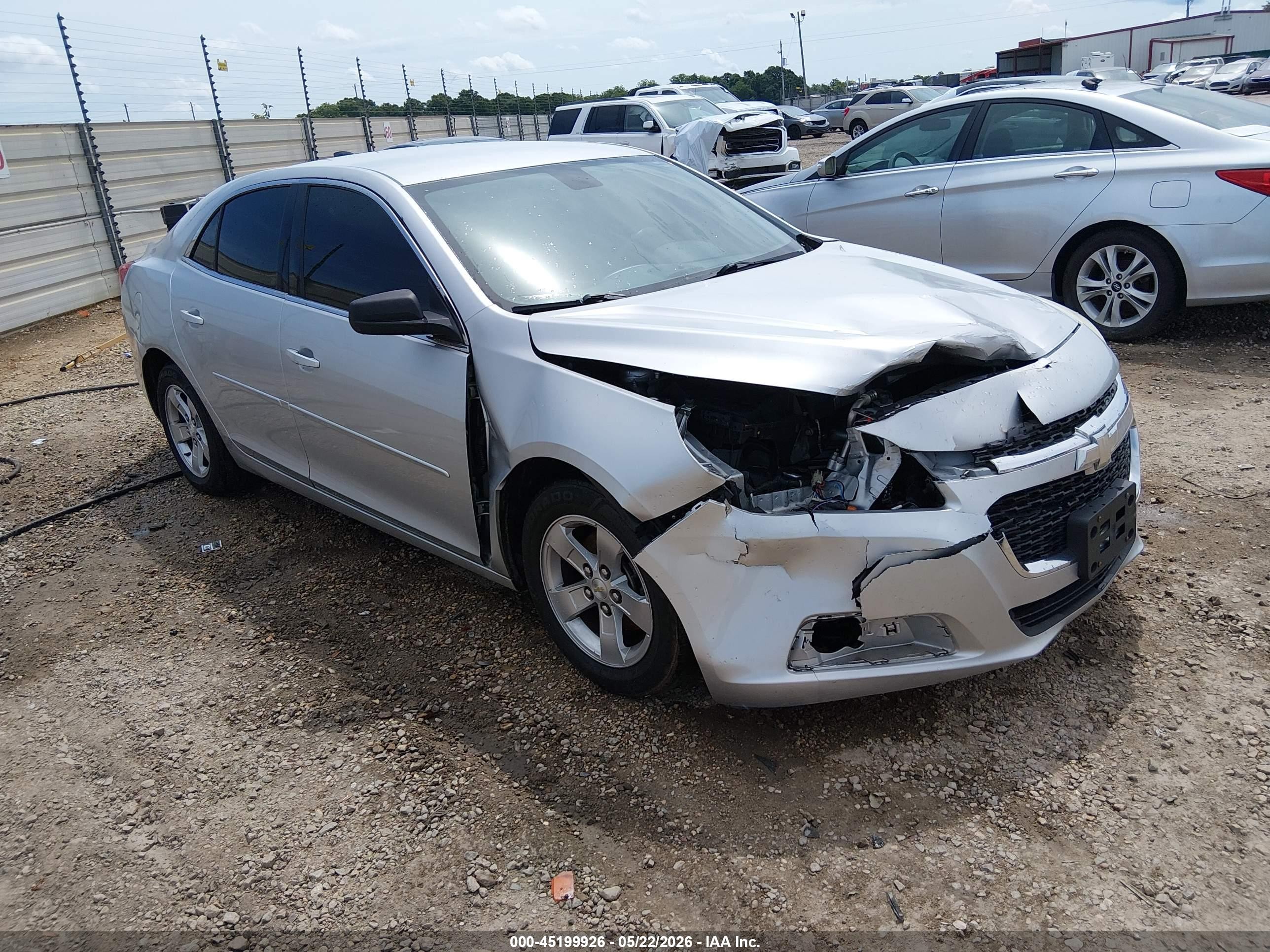 2015 Chevrolet Malibu Ls Silver vin: 1G11B5SL7FF185665