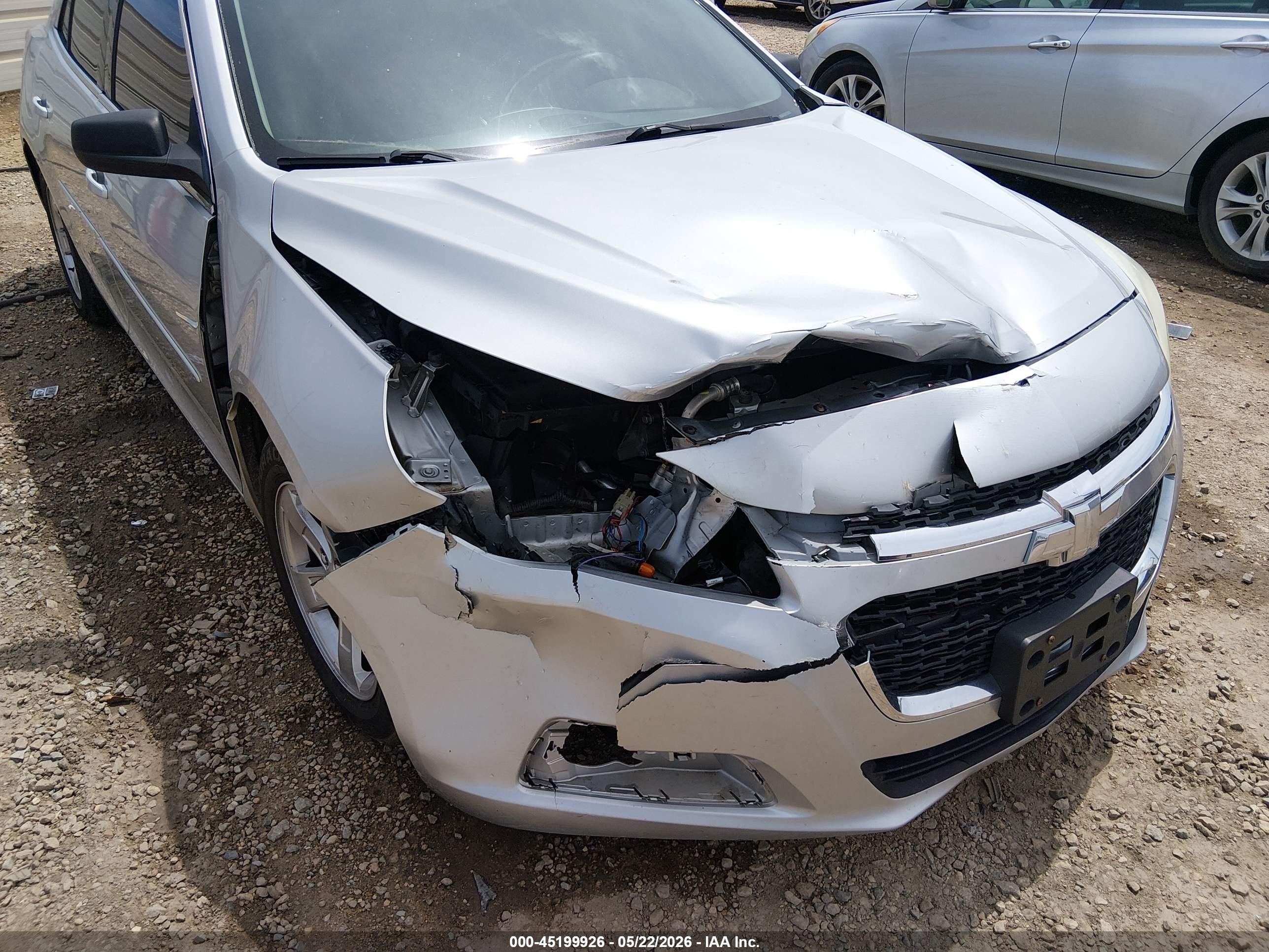 2015 Chevrolet Malibu Ls Silver vin: 1G11B5SL7FF185665