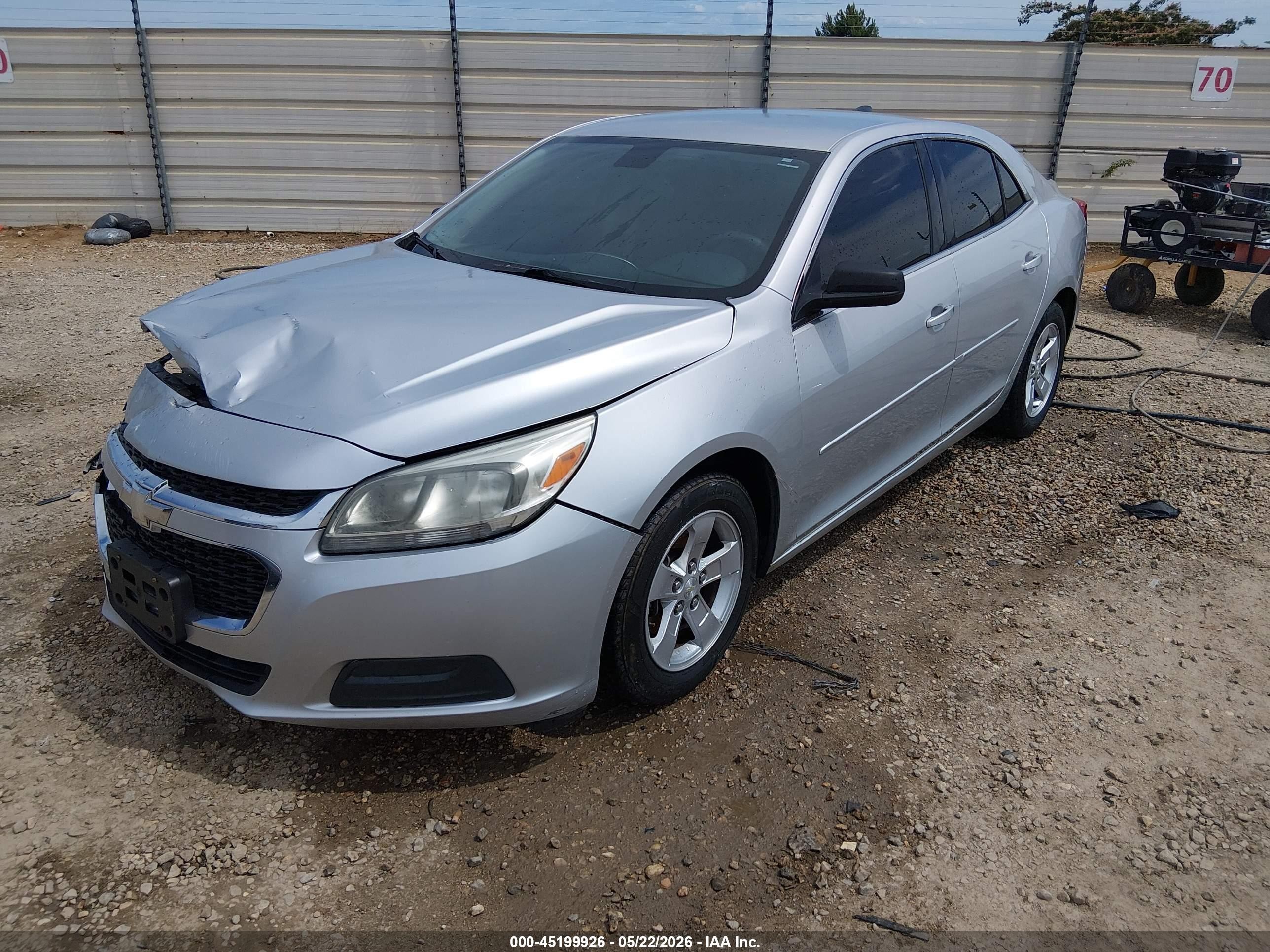2015 Chevrolet Malibu Ls Silver vin: 1G11B5SL7FF185665