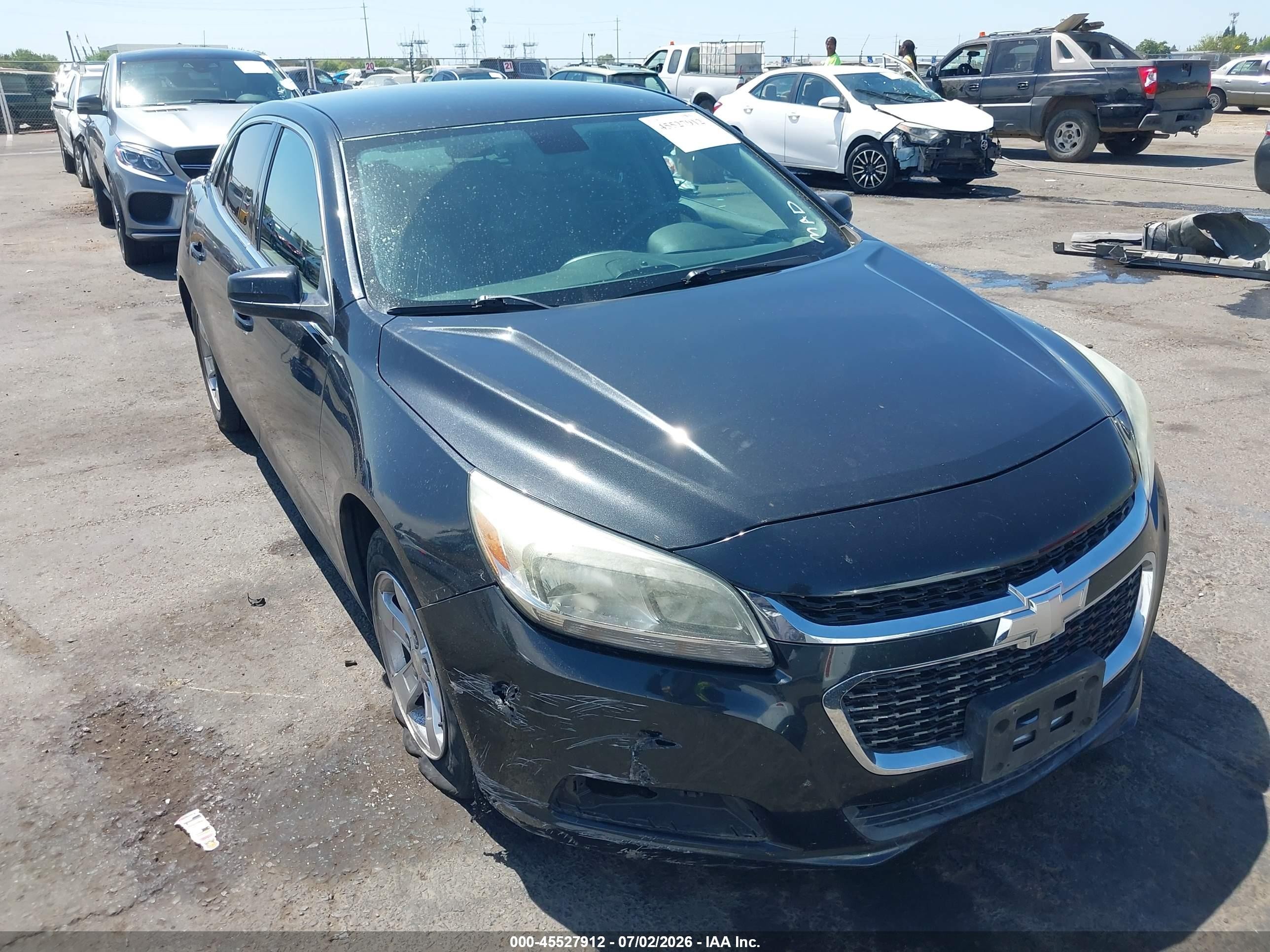 2015 Chevrolet Malibu Ls Черный vin: 1G11B5SL7FF189229