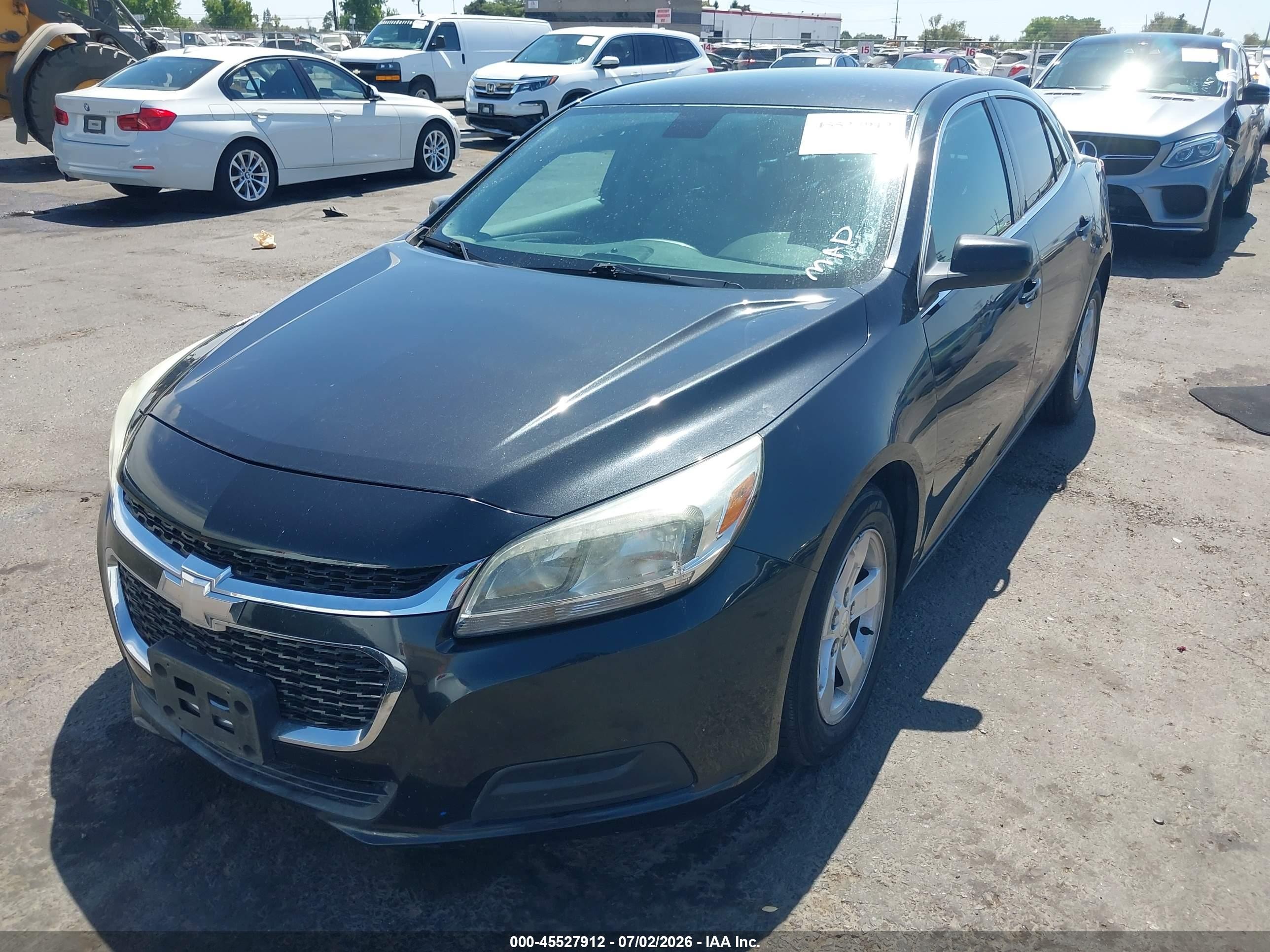 2015 Chevrolet Malibu Ls Черный vin: 1G11B5SL7FF189229