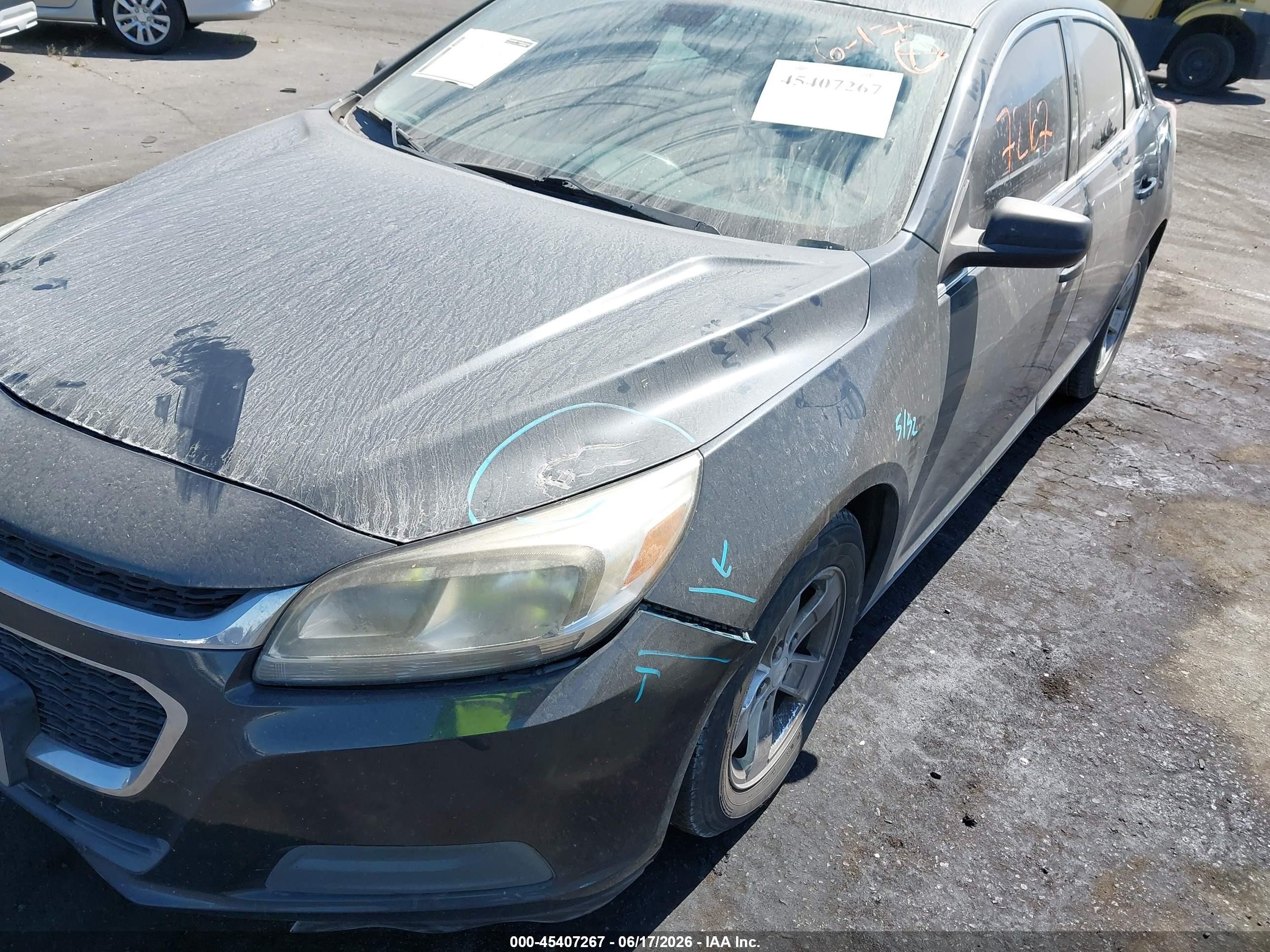 2015 Chevrolet Malibu Ls Black vin: 1G11B5SL7FF268304