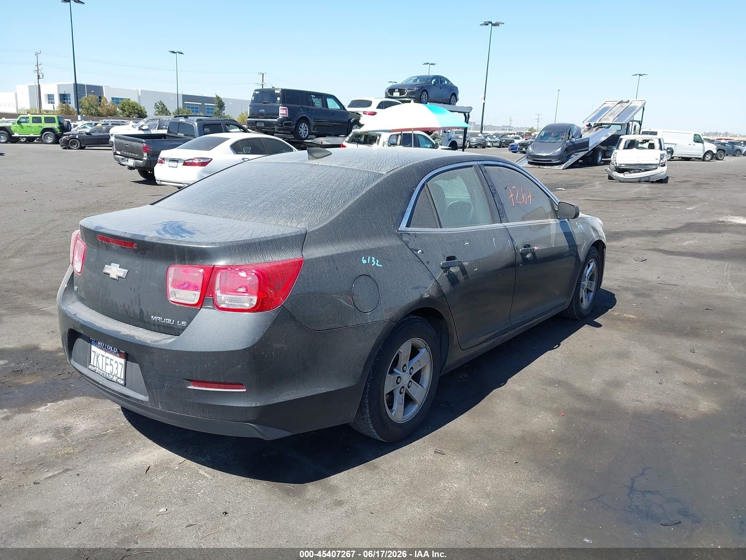 2015 Chevrolet Malibu Ls Black vin: 1G11B5SL7FF268304