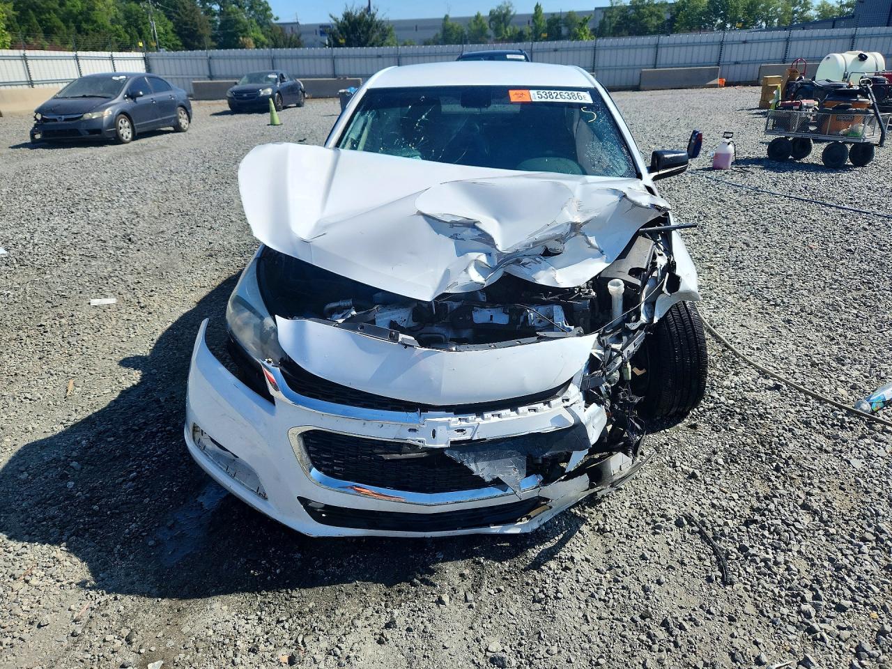 2014 Chevrolet Malibu Ls White vin: 1G11B5SL8EF146601