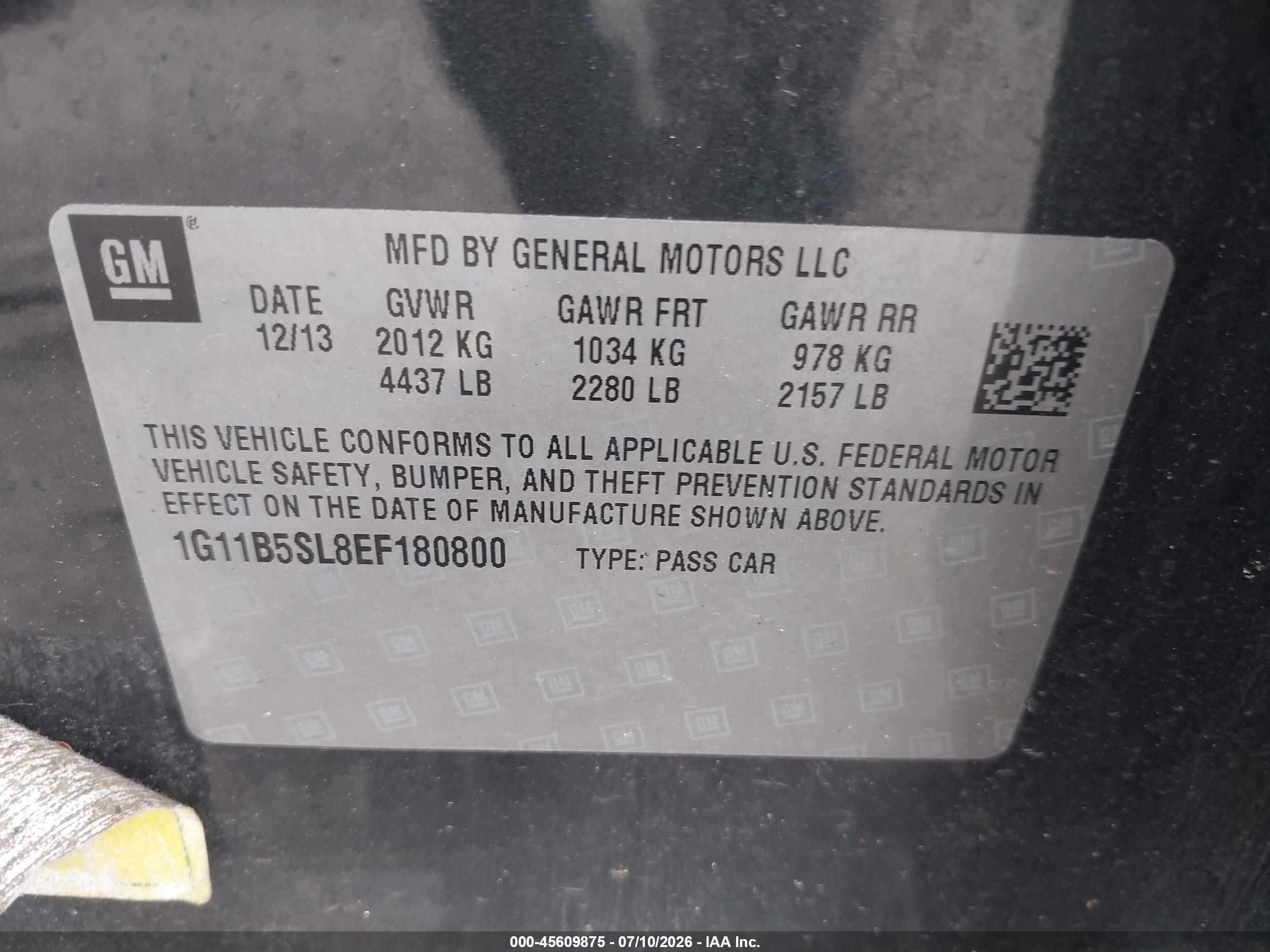 2014 Chevrolet Malibu 1ls Gray vin: 1G11B5SL8EF180800