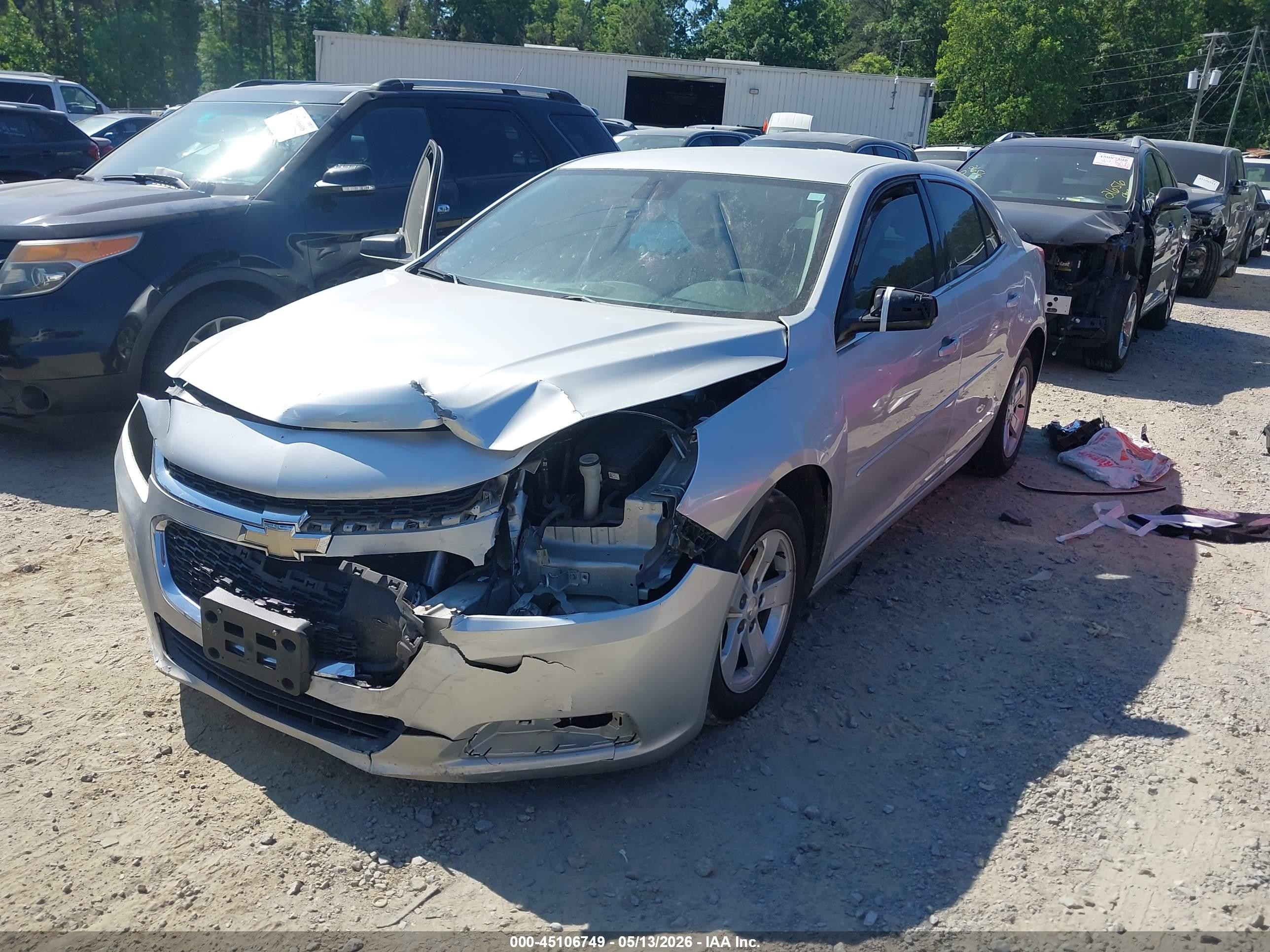 2014 Chevrolet Malibu 1ls Silver vin: 1G11B5SL8EF199136