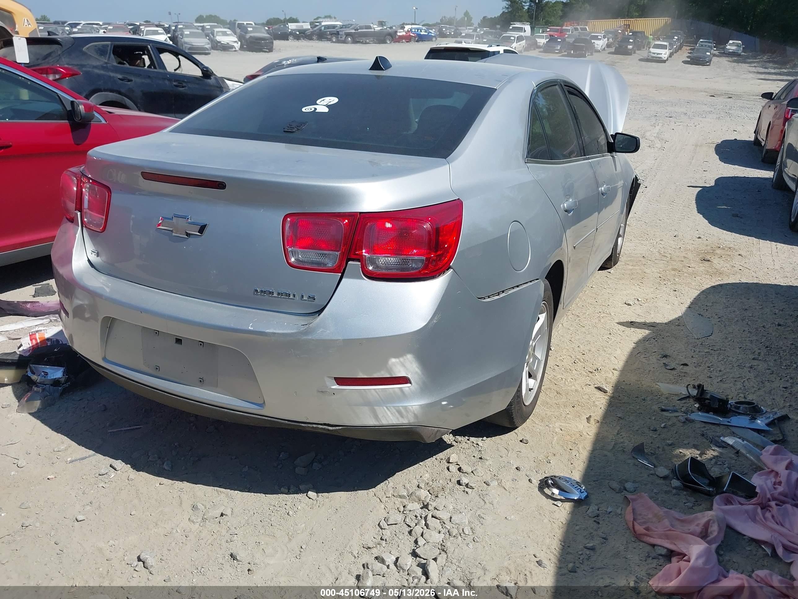 2014 Chevrolet Malibu 1ls Silver vin: 1G11B5SL8EF199136