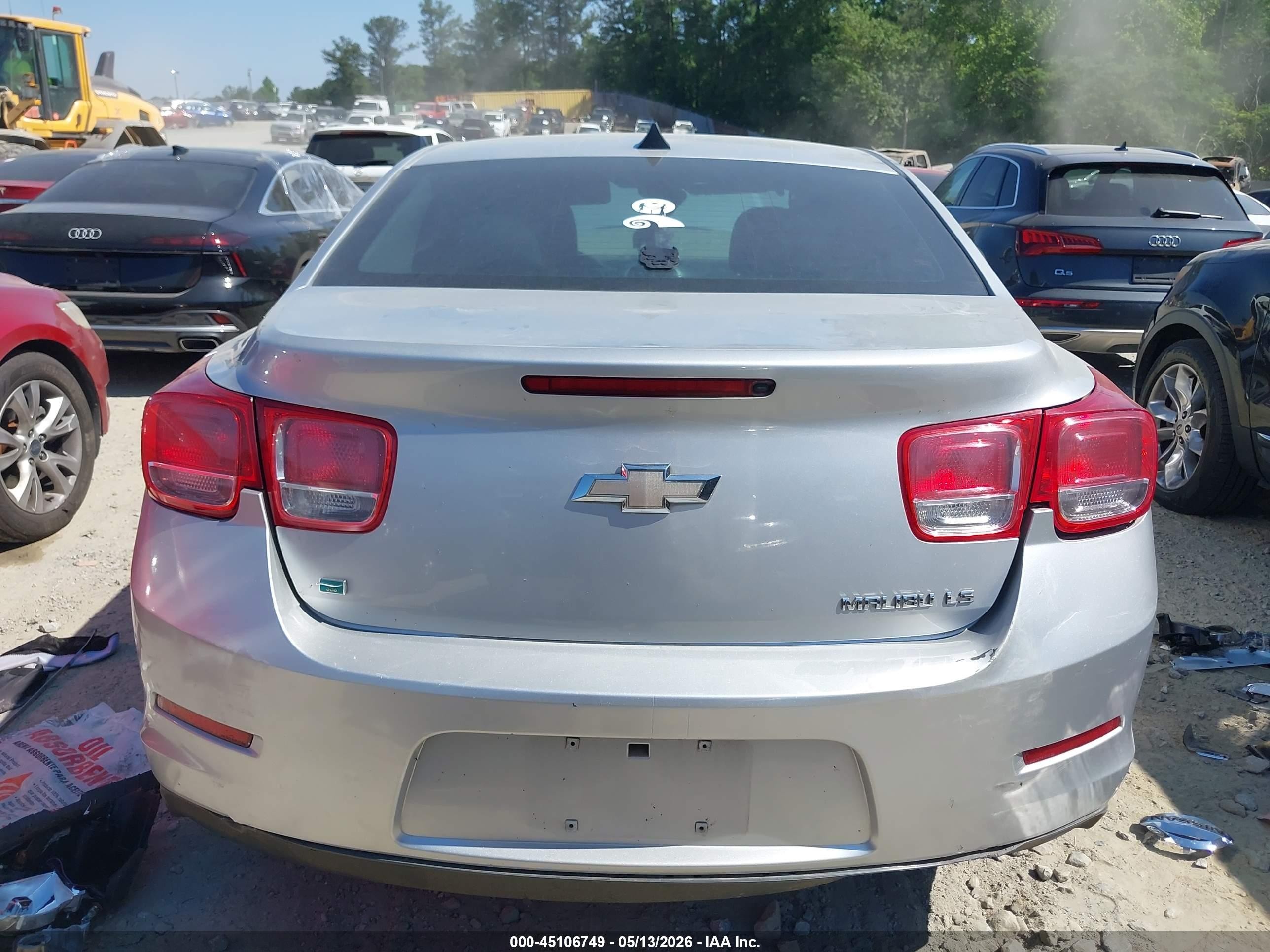 2014 Chevrolet Malibu 1ls Silver vin: 1G11B5SL8EF199136