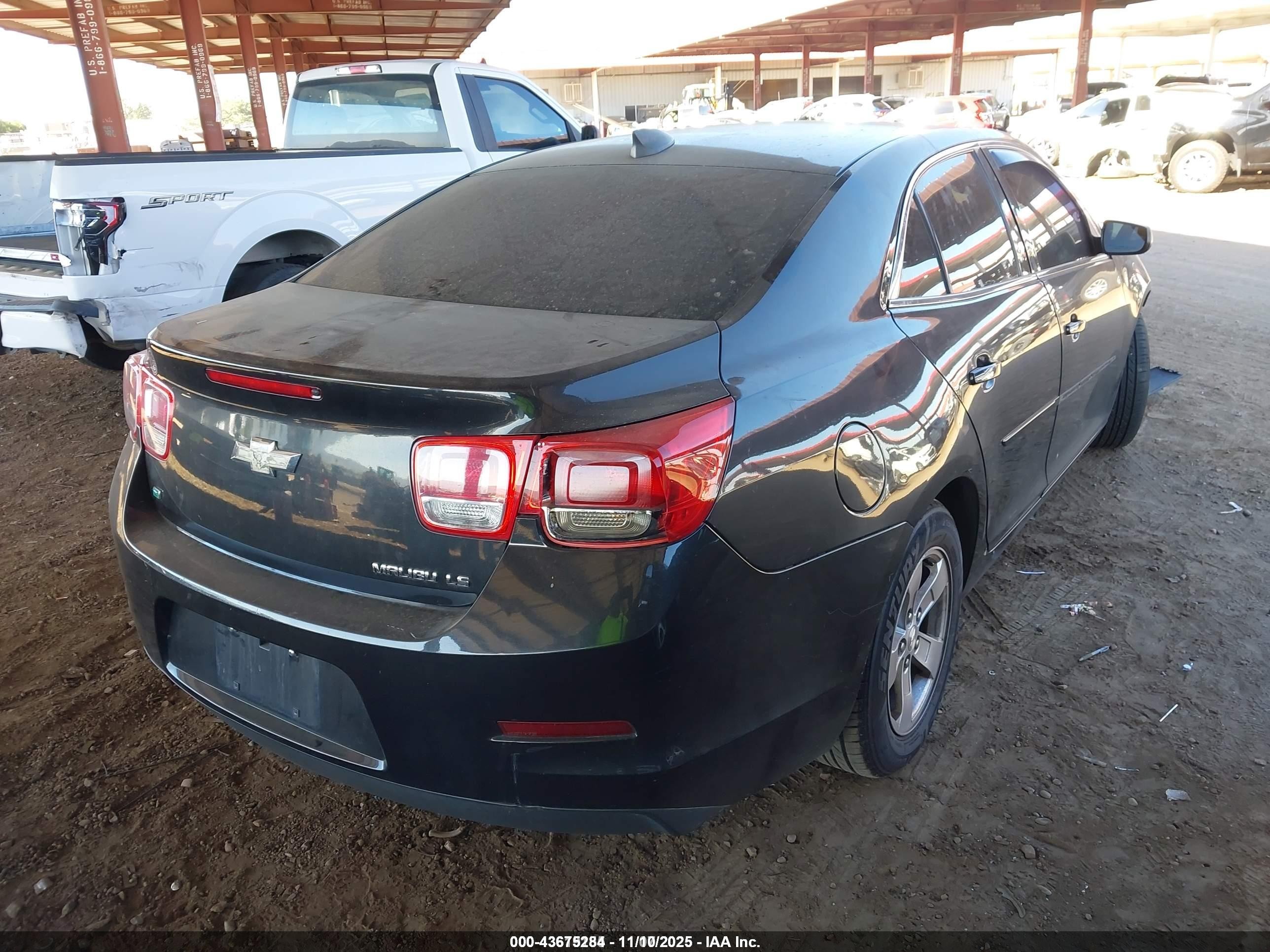 2015 Chevrolet Malibu Ls Black vin: 1G11B5SL8FF112272